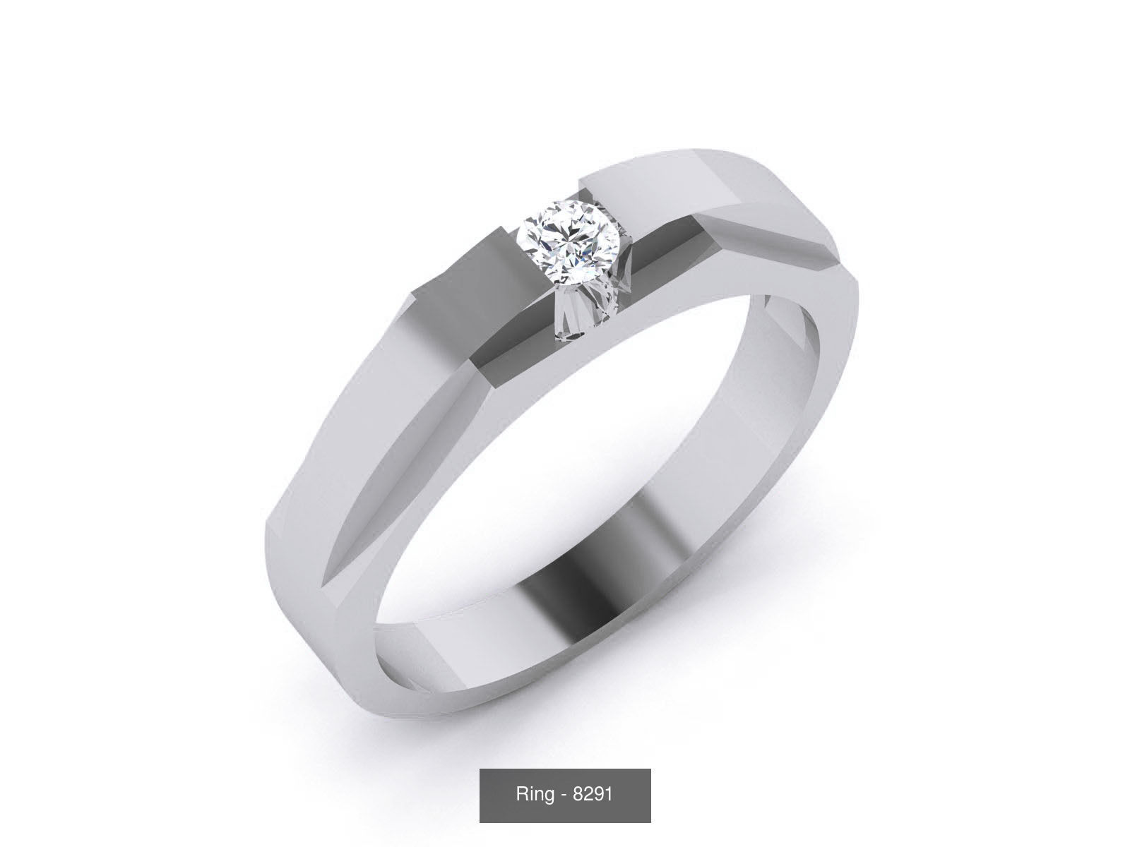 144 Solitaire Ring with 3dm render  details 3D Model Collection_66