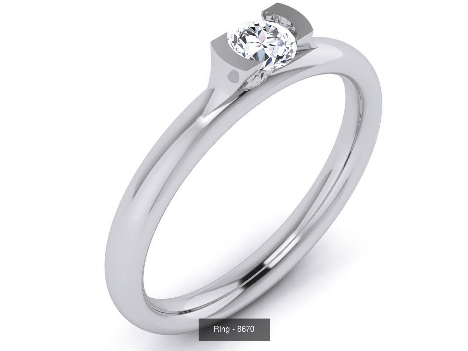 144 Solitaire Ring with 3dm render  details 3D Model Collection_61