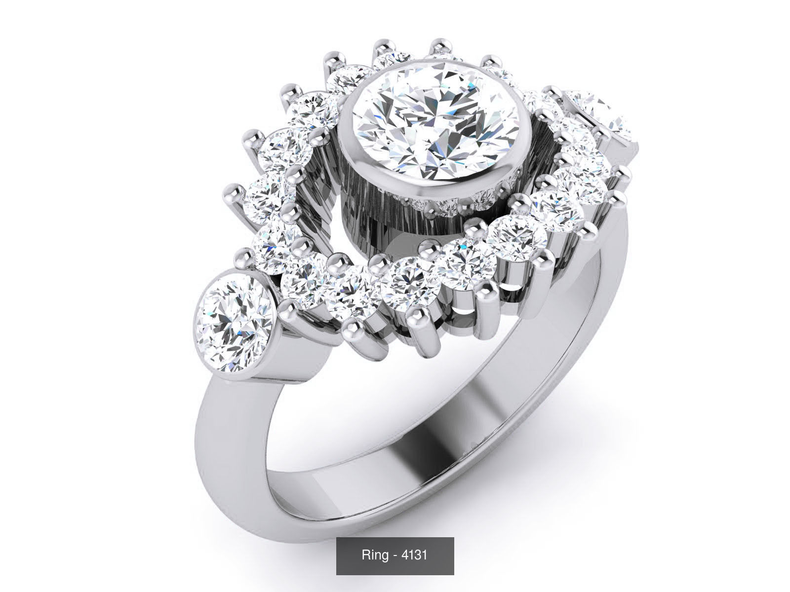 144 Solitaire Ring with 3dm render  details 3D Model Collection_88