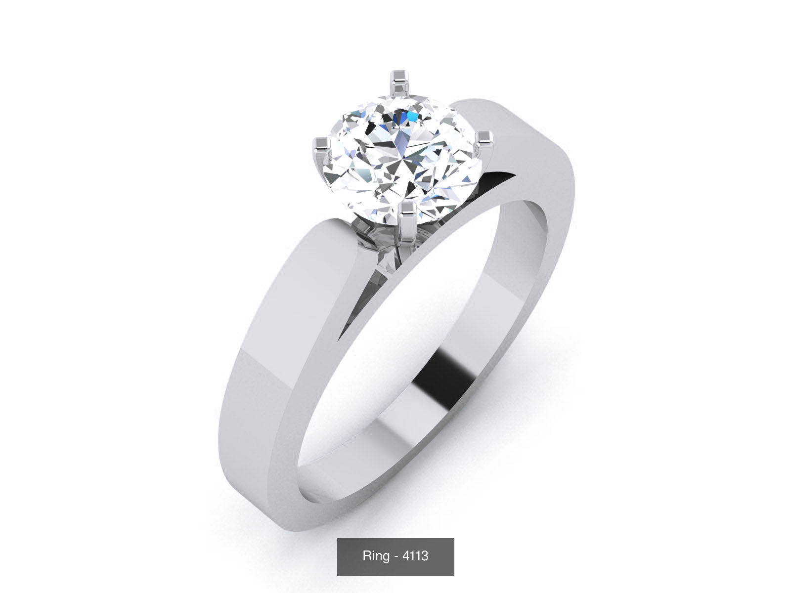 144 Solitaire Ring with 3dm render  details 3D Model Collection_91