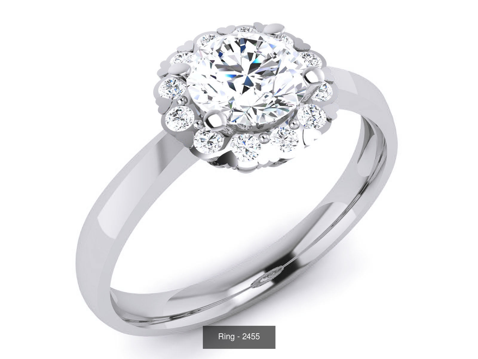 144 Solitaire Ring with 3dm render  details 3D Model Collection_150