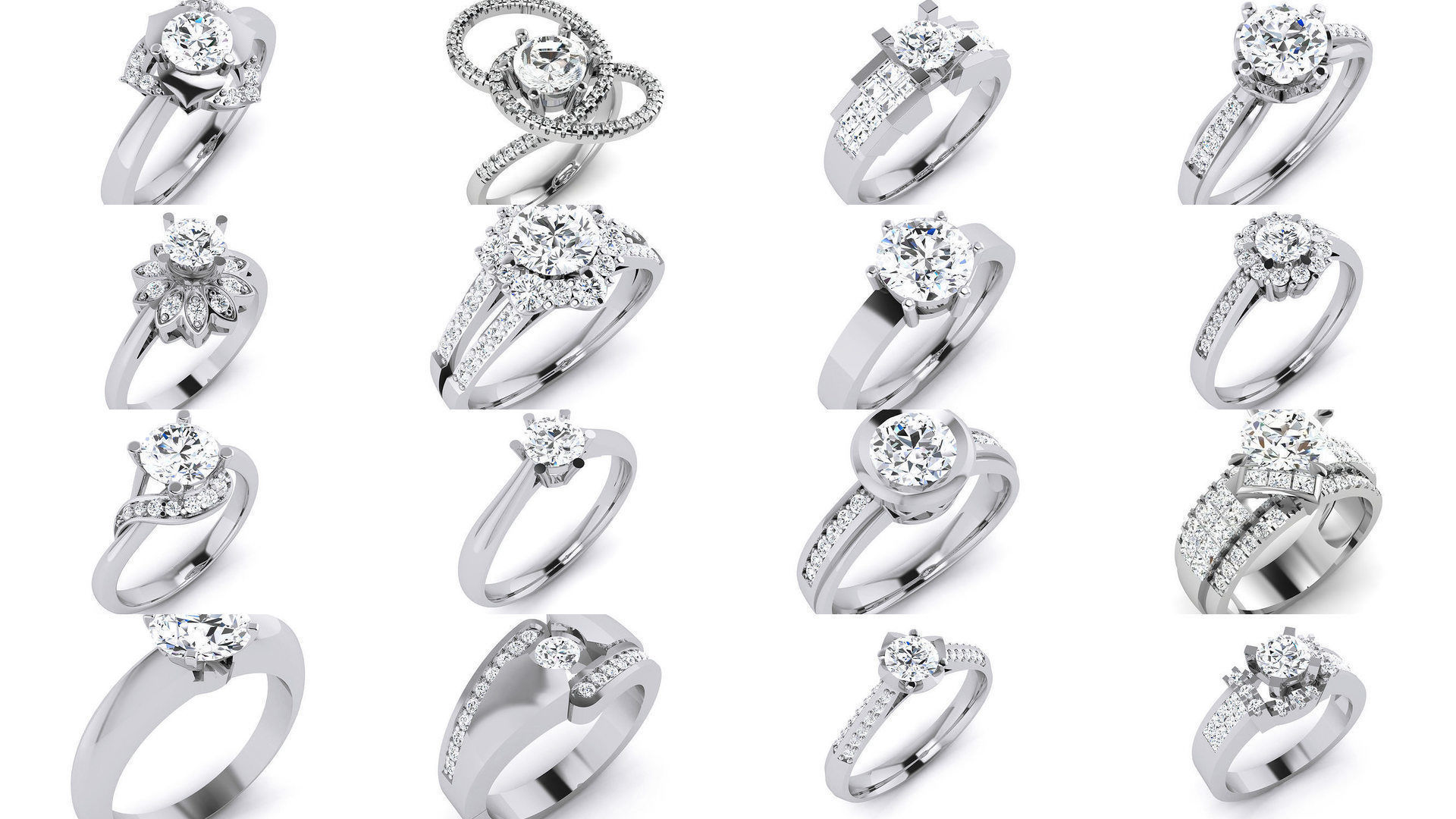 144 Solitaire Ring with 3dm render  details 3D Model Collection_13