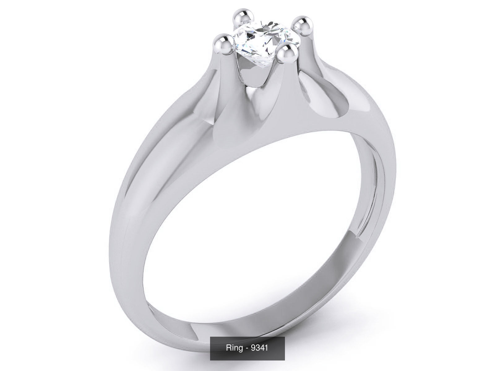 144 Solitaire Ring with 3dm render  details 3D Model Collection_38