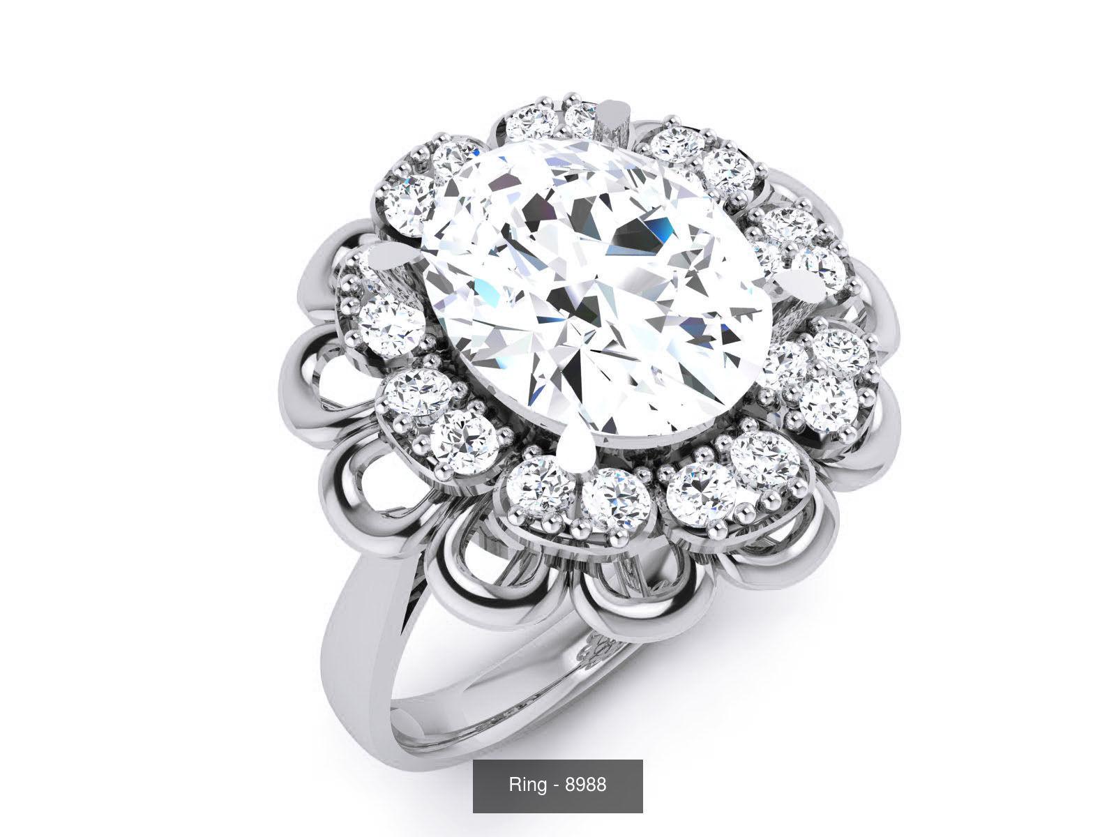 144 Solitaire Ring with 3dm render  details 3D Model Collection_43
