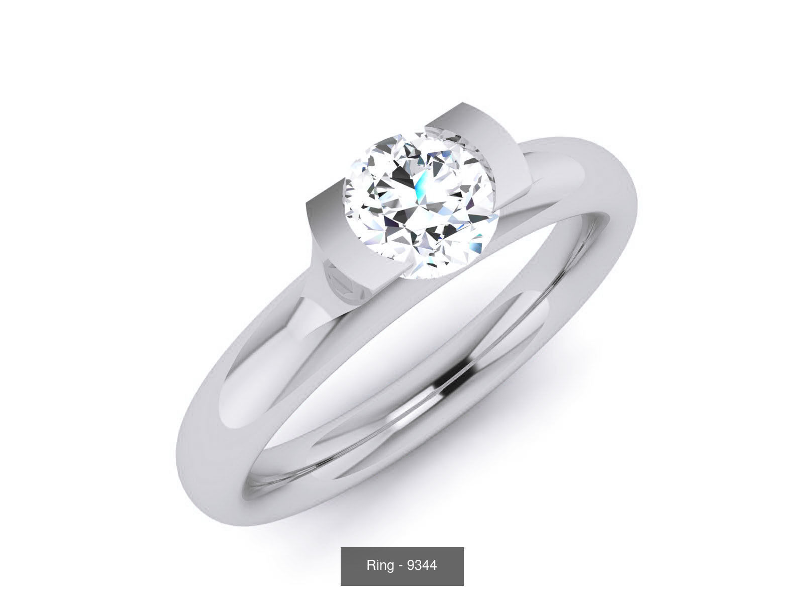 144 Solitaire Ring with 3dm render  details 3D Model Collection_159