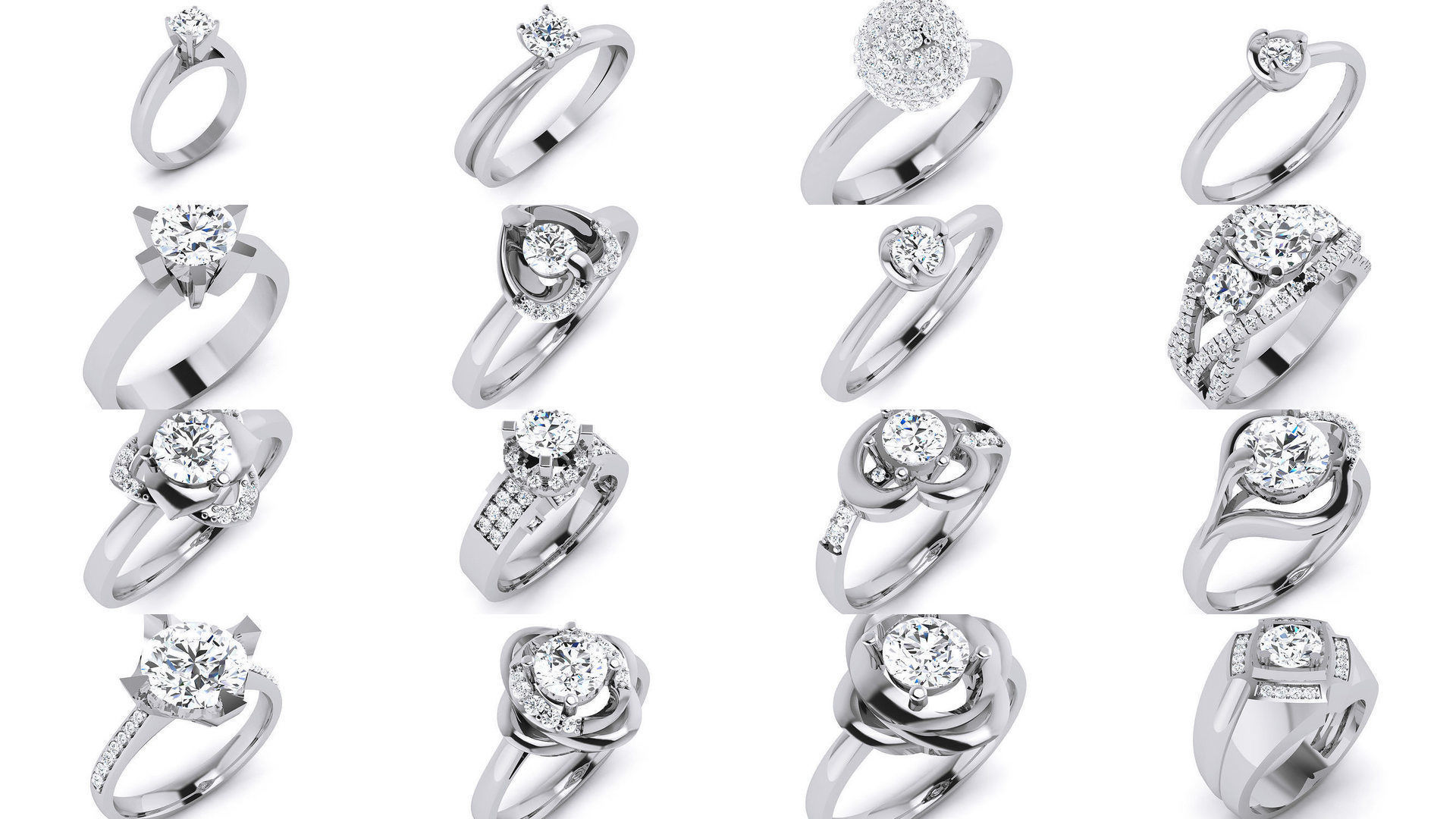 144 Solitaire Ring with 3dm render  details 3D Model Collection_11