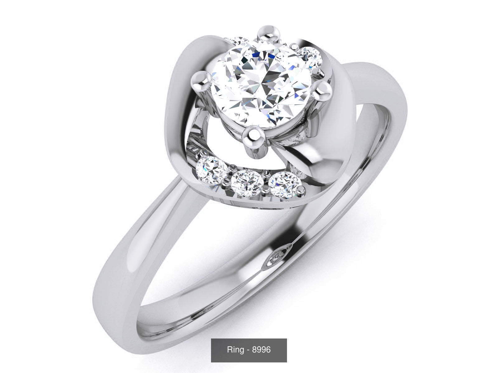 144 Solitaire Ring with 3dm render  details 3D Model Collection_42
