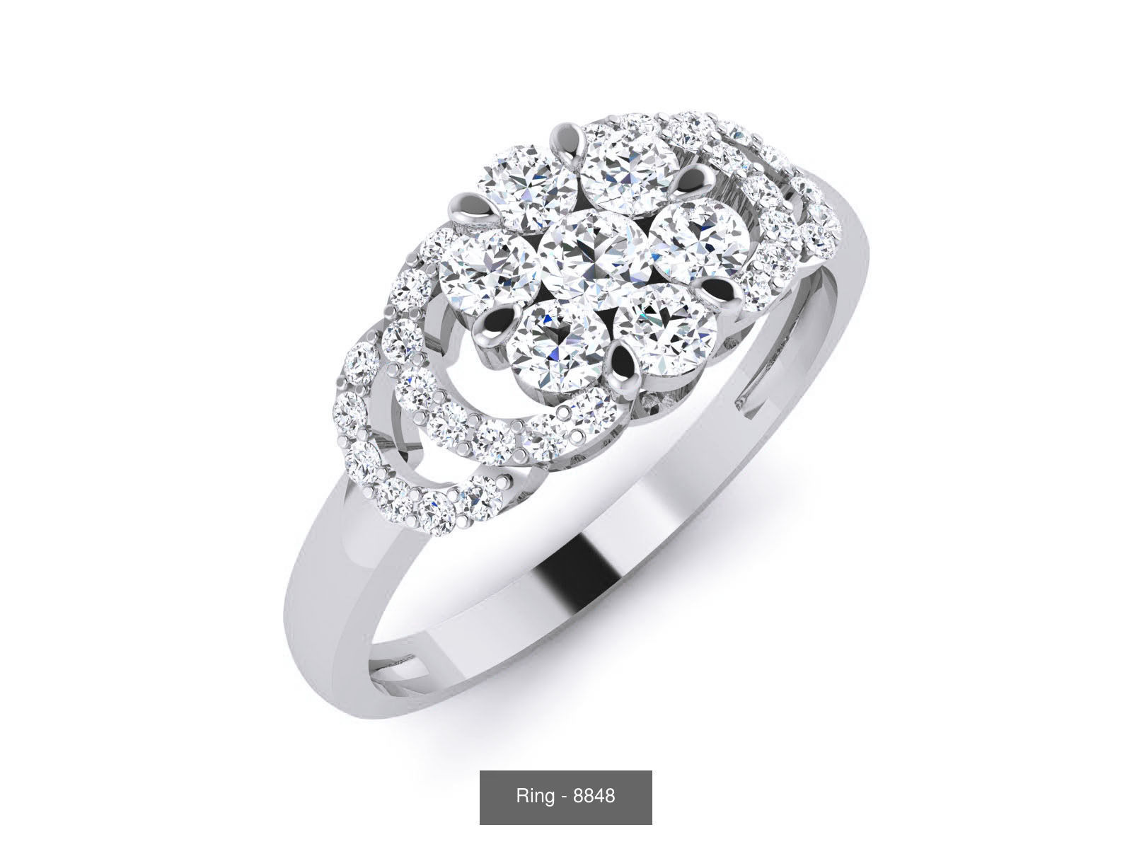 144 Solitaire Ring with 3dm render  details 3D Model Collection_44