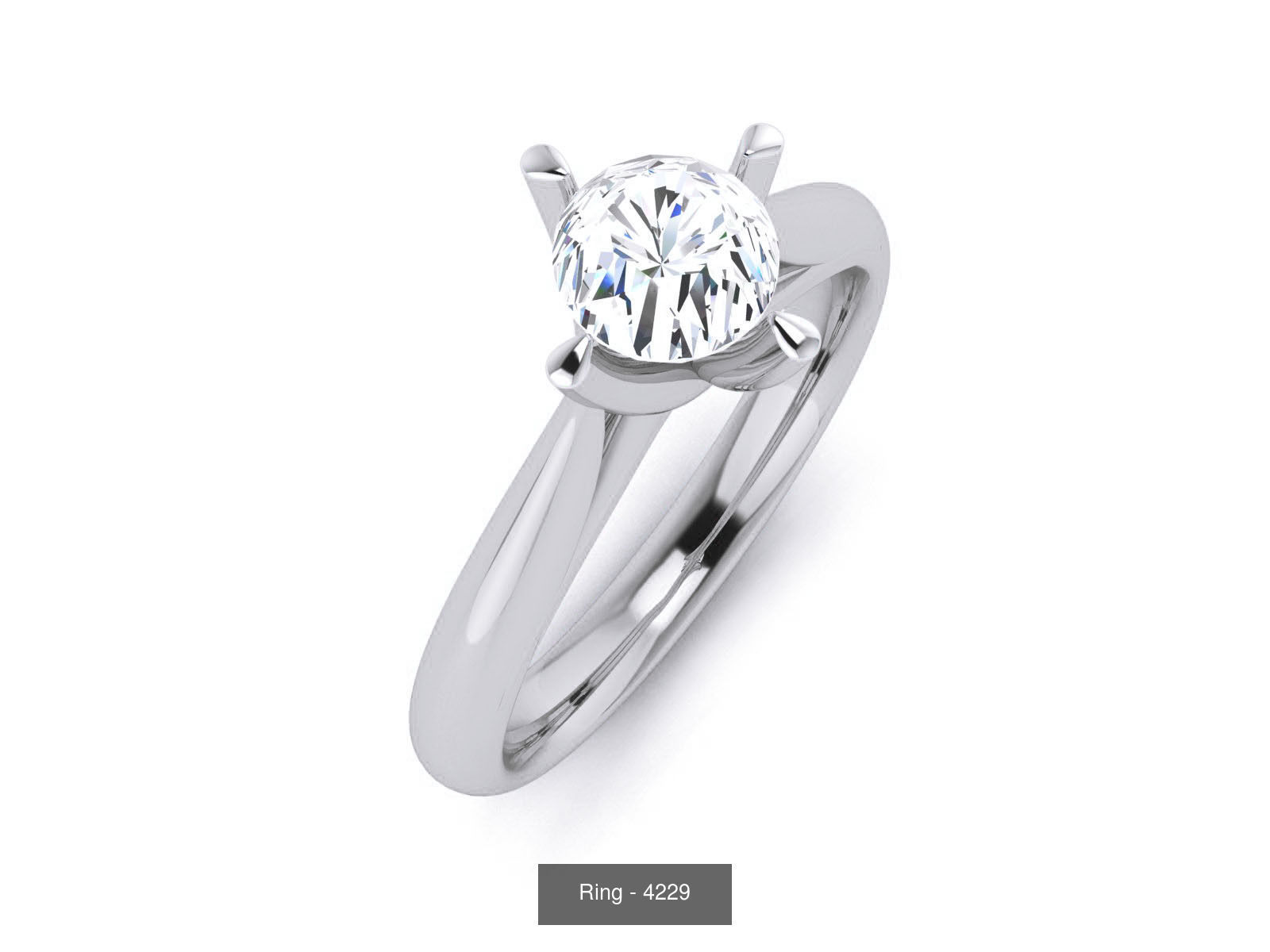 144 Solitaire Ring with 3dm render  details 3D Model Collection_86