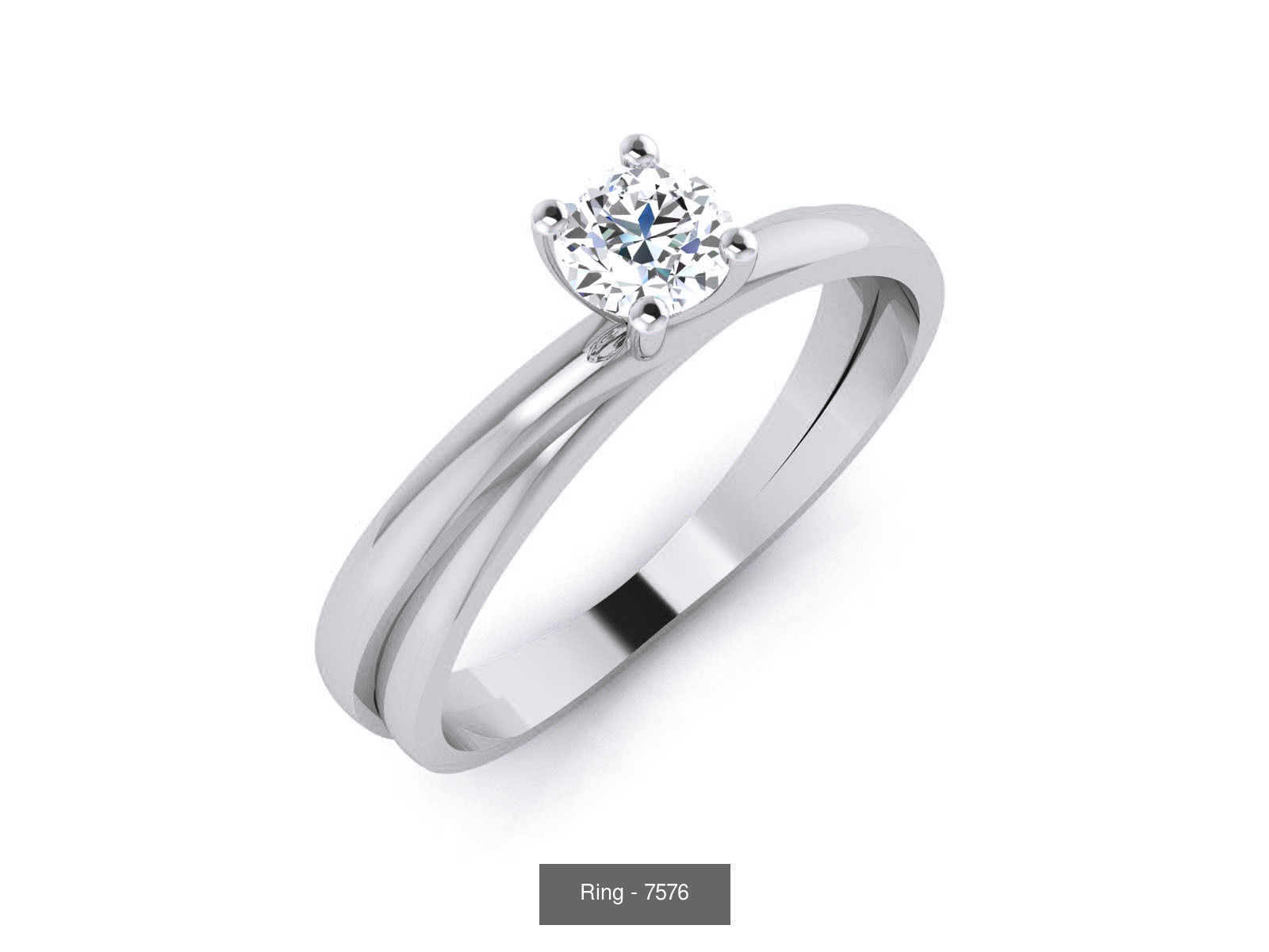 144 Solitaire Ring with 3dm render  details 3D Model Collection_114