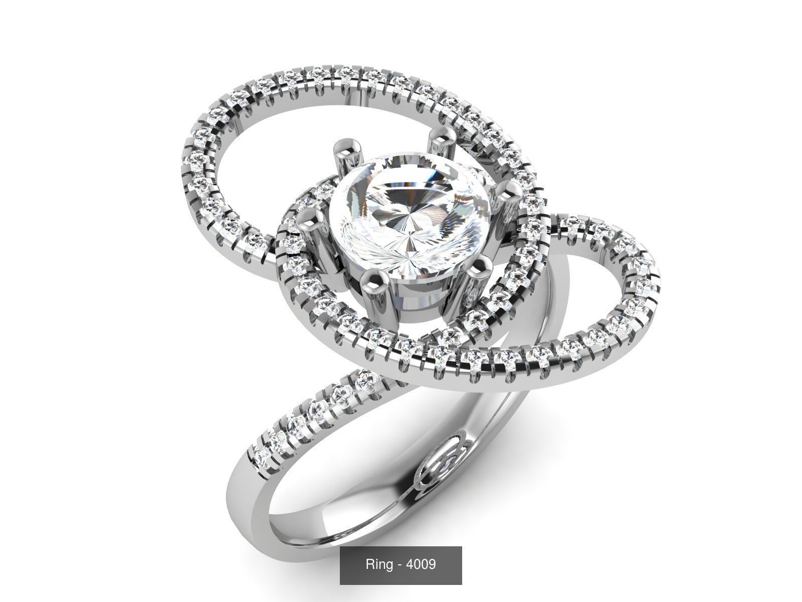 144 Solitaire Ring with 3dm render  details 3D Model Collection_130