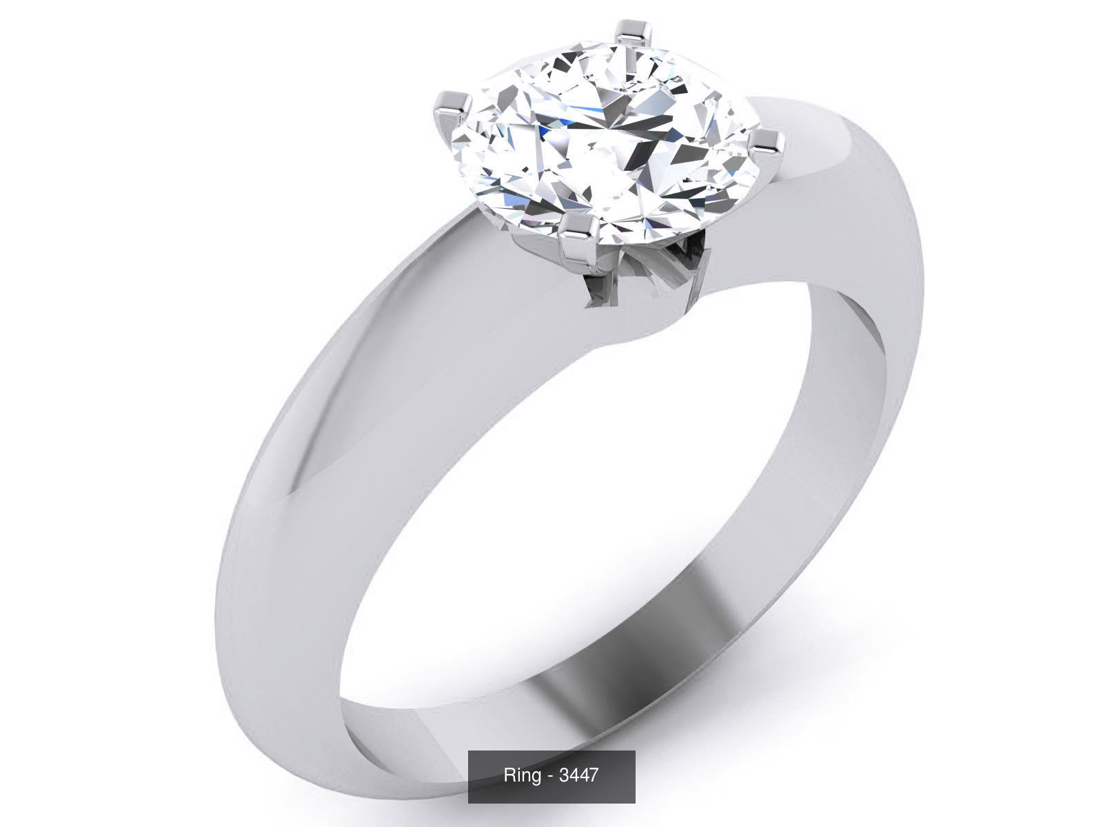 144 Solitaire Ring with 3dm render  details 3D Model Collection_141