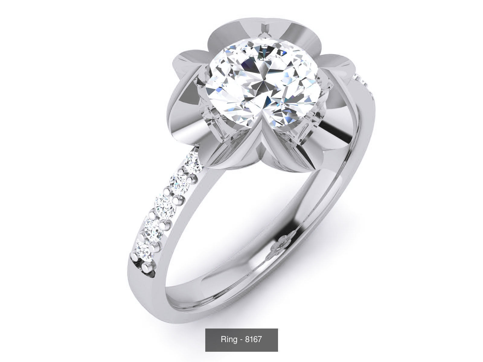 144 Solitaire Ring with 3dm render  details 3D Model Collection_70