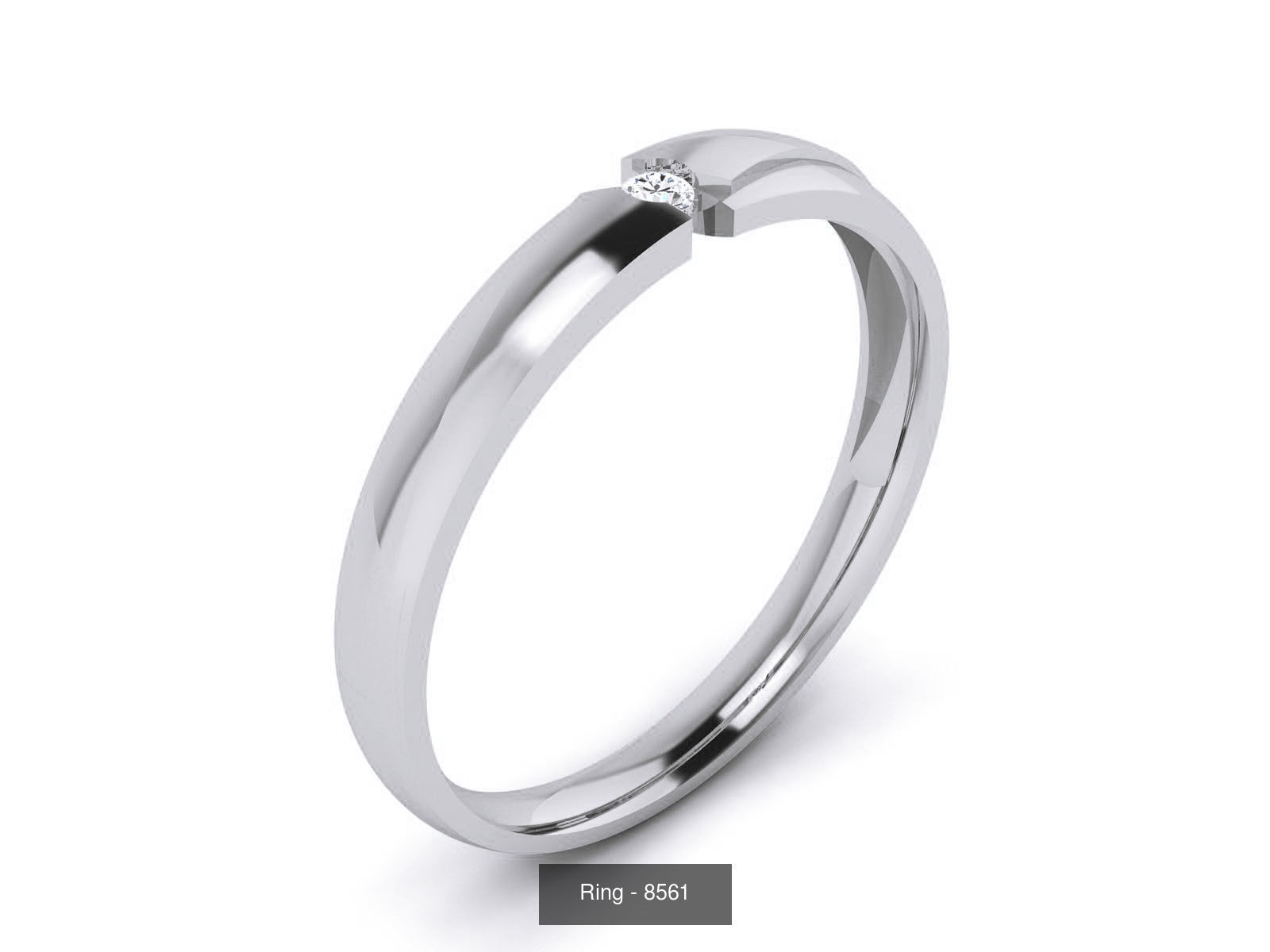 144 Solitaire Ring with 3dm render  details 3D Model Collection_99