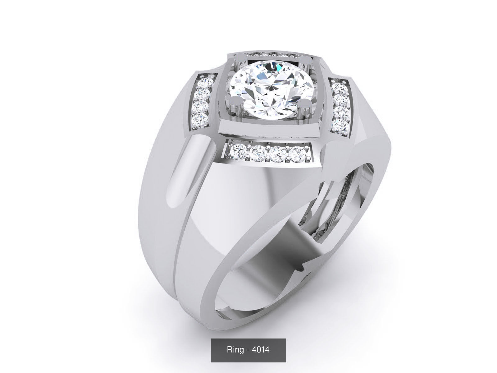 144 Solitaire Ring with 3dm render  details 3D Model Collection_128