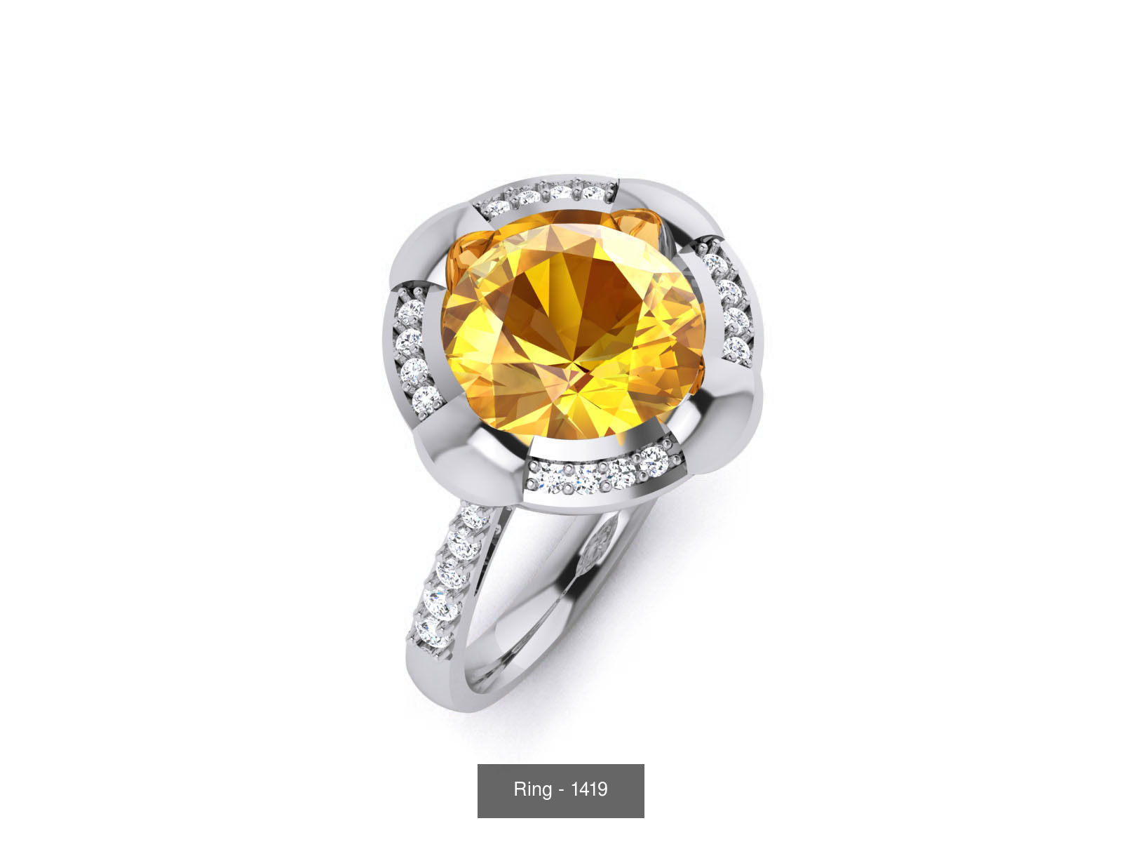 144 Solitaire Ring with 3dm render  details 3D Model Collection_112