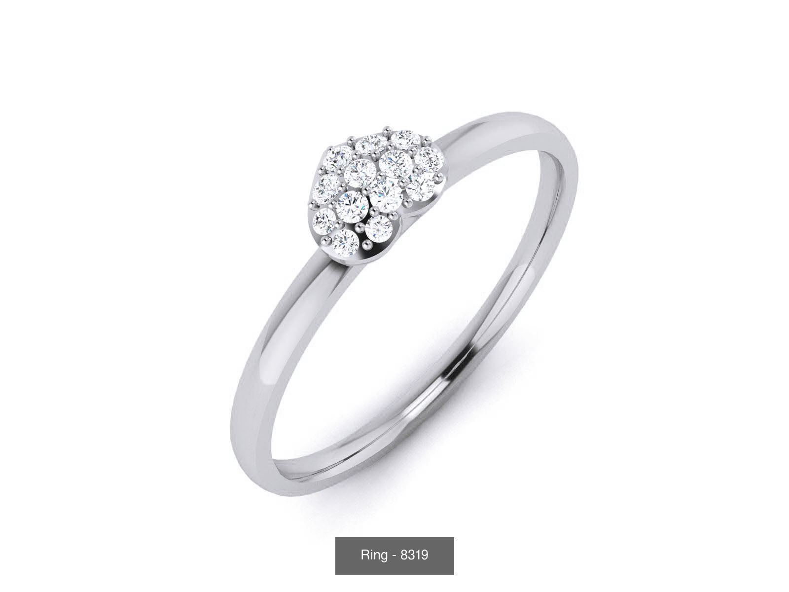 144 Solitaire Ring with 3dm render  details 3D Model Collection_65