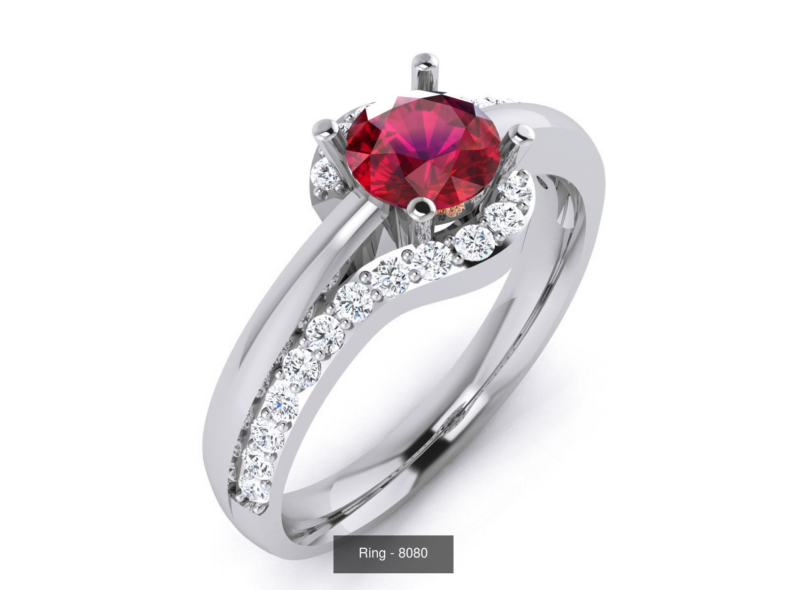 144 Solitaire Ring with 3dm render  details 3D Model Collection_77