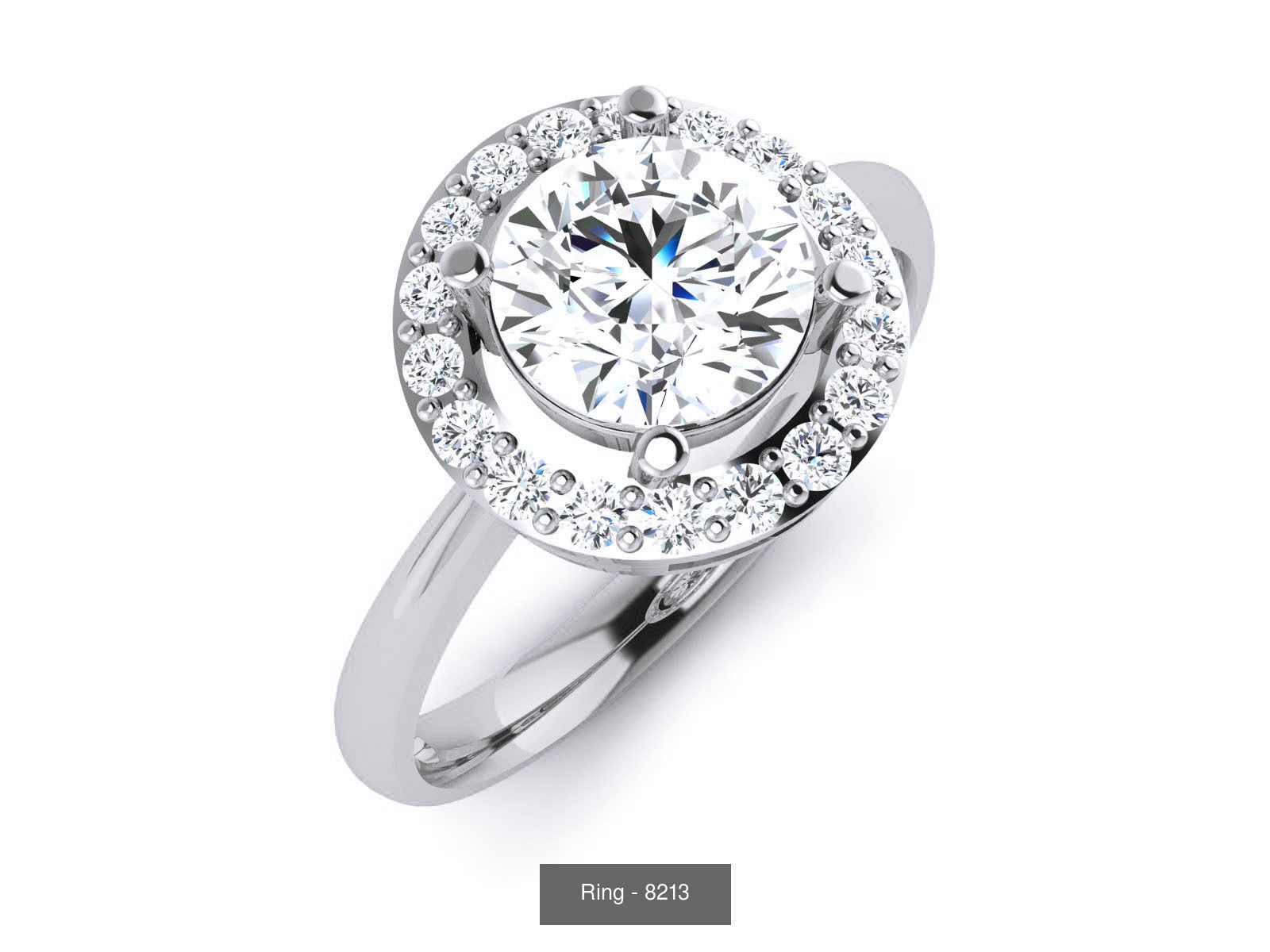 144 Solitaire Ring with 3dm render  details 3D Model Collection_69