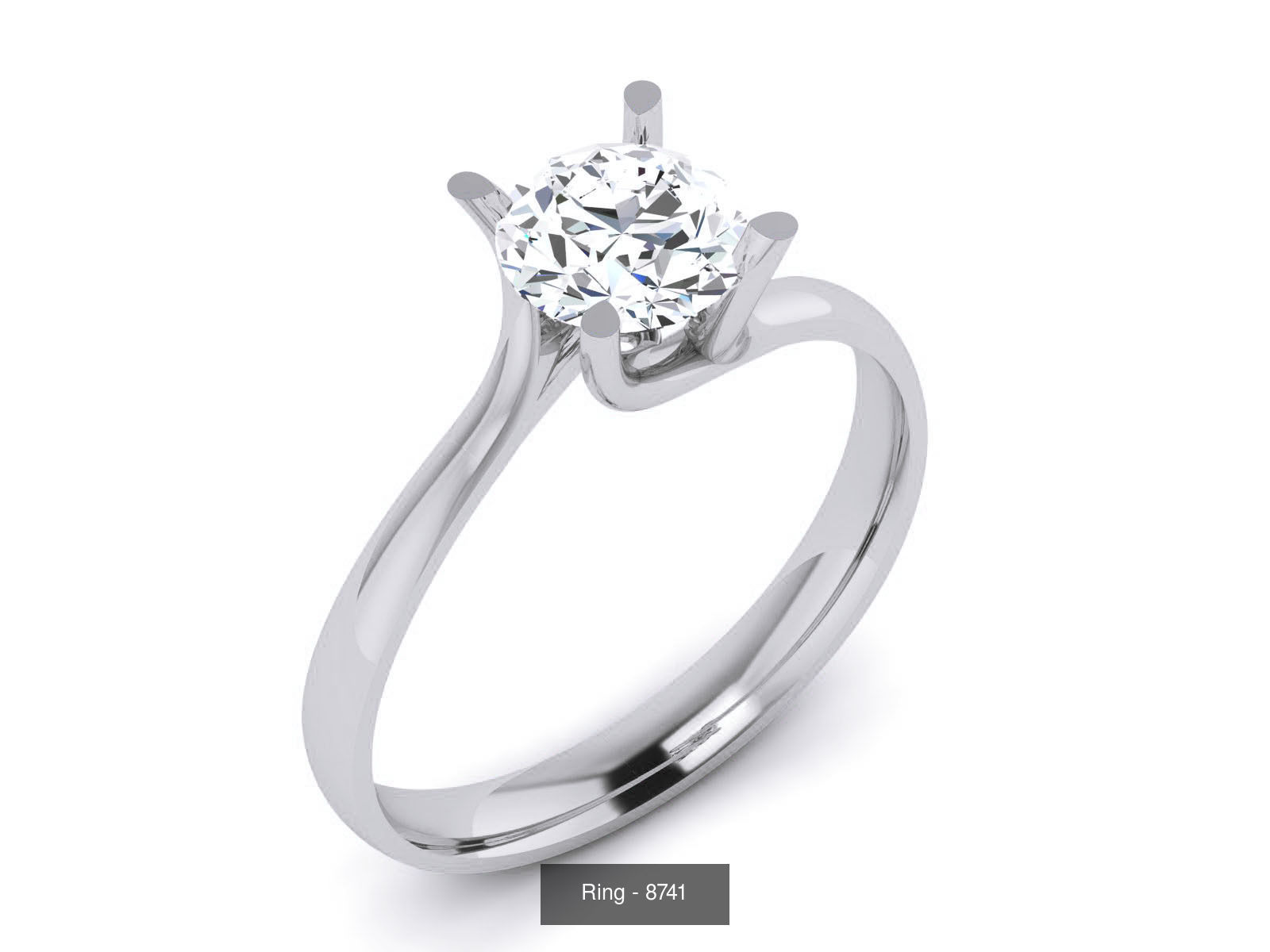 144 Solitaire Ring with 3dm render  details 3D Model Collection_52