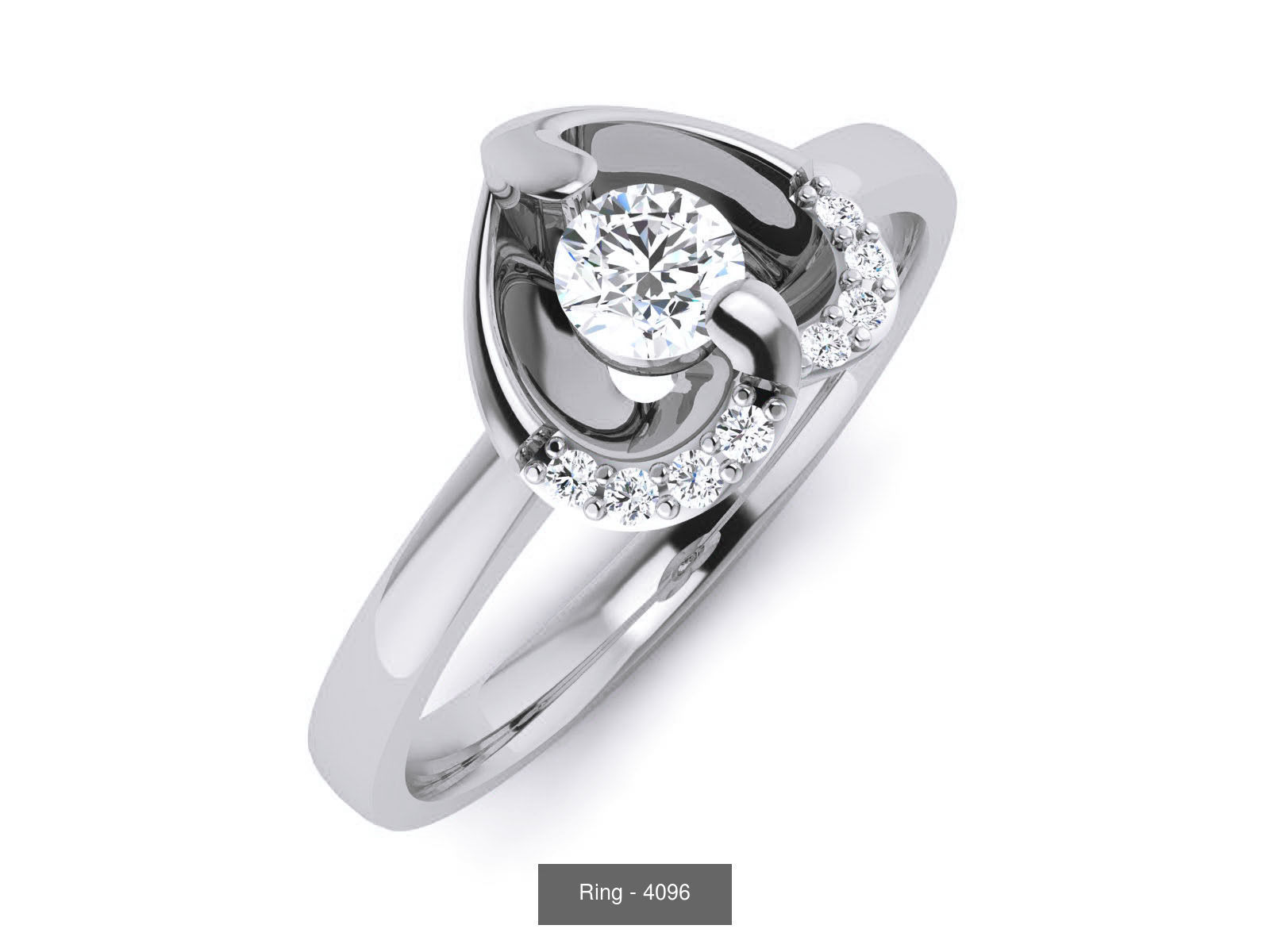 144 Solitaire Ring with 3dm render  details 3D Model Collection_118