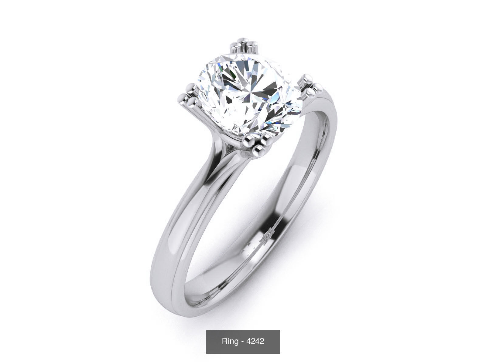 144 Solitaire Ring with 3dm render  details 3D Model Collection_85