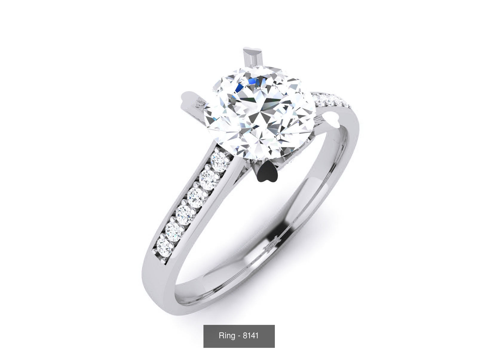 144 Solitaire Ring with 3dm render  details 3D Model Collection_72