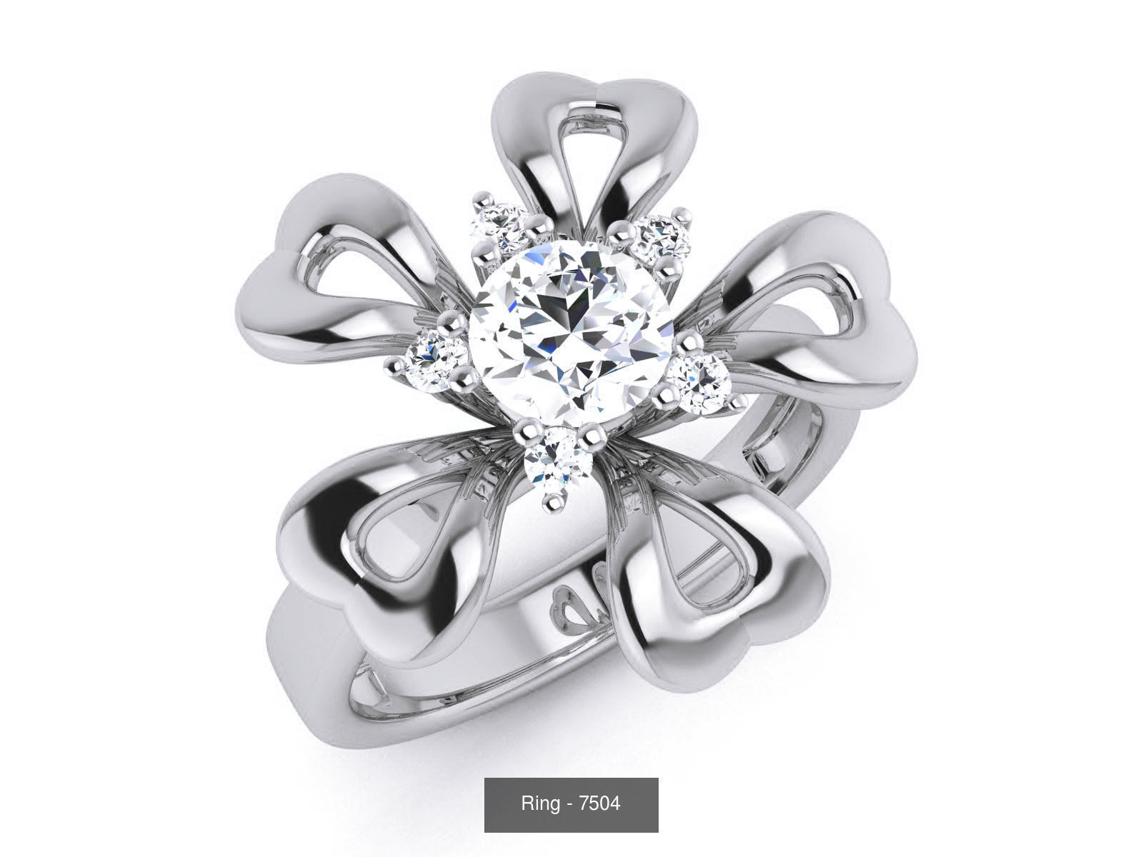 144 Solitaire Ring with 3dm render  details 3D Model Collection_105