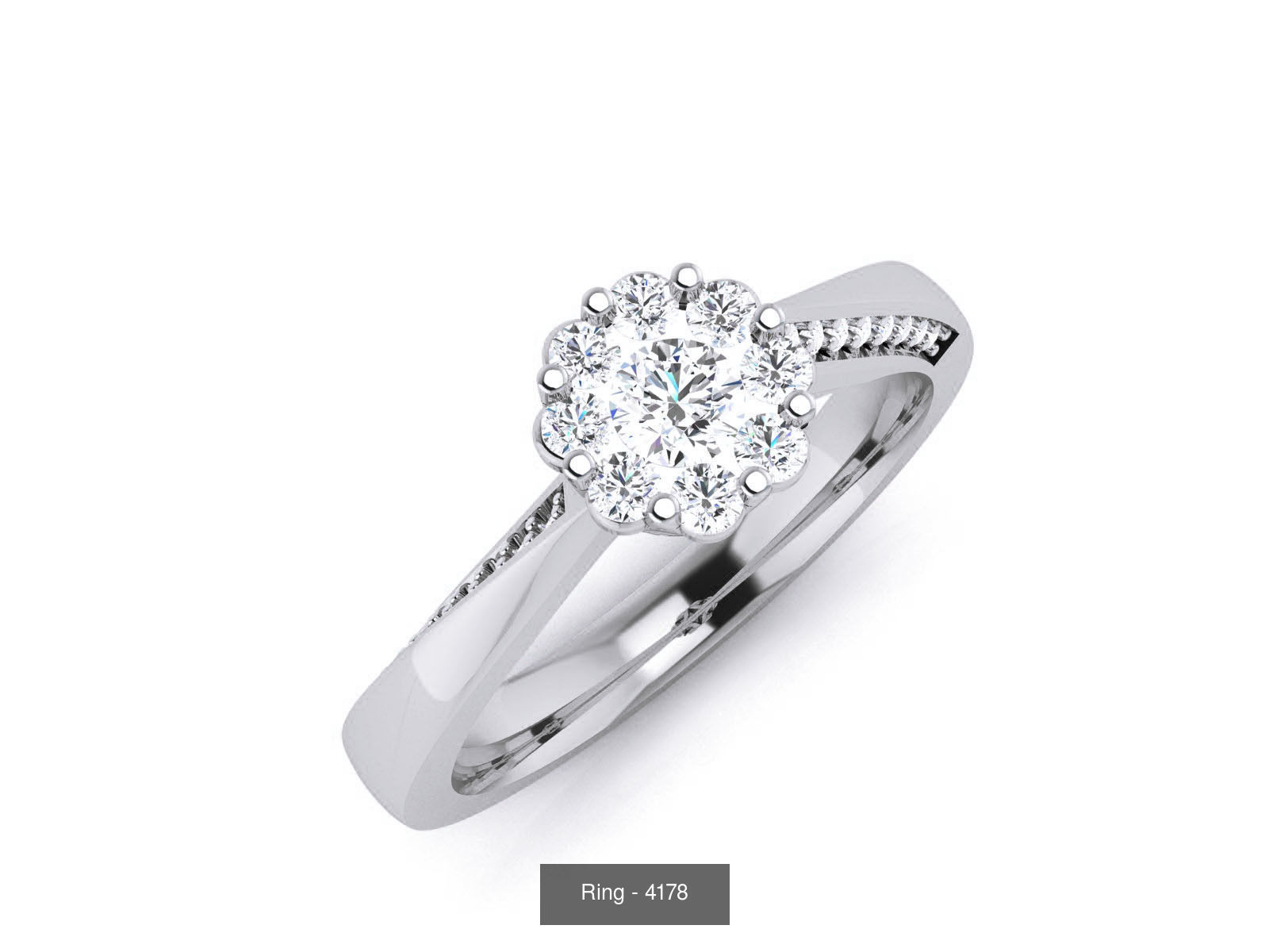 144 Solitaire Ring with 3dm render  details 3D Model Collection_87