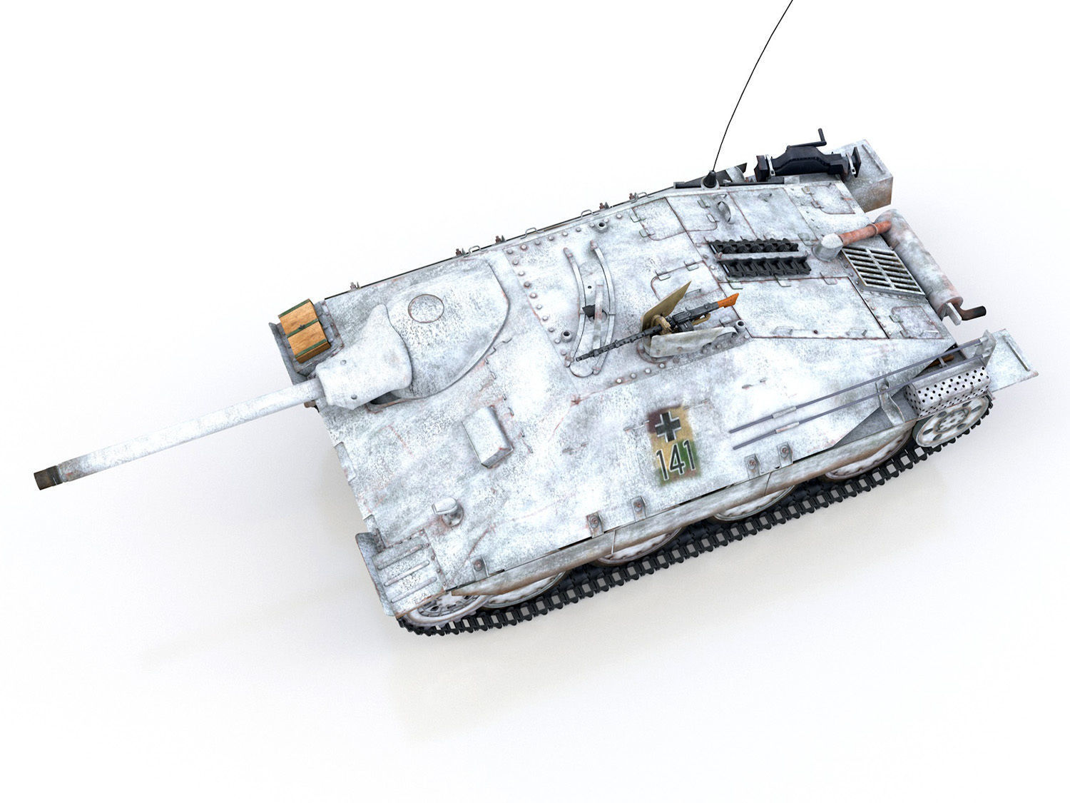 Jagdpanzer 38t Hetzer - 3 Gebirgsdivision 3D model_9