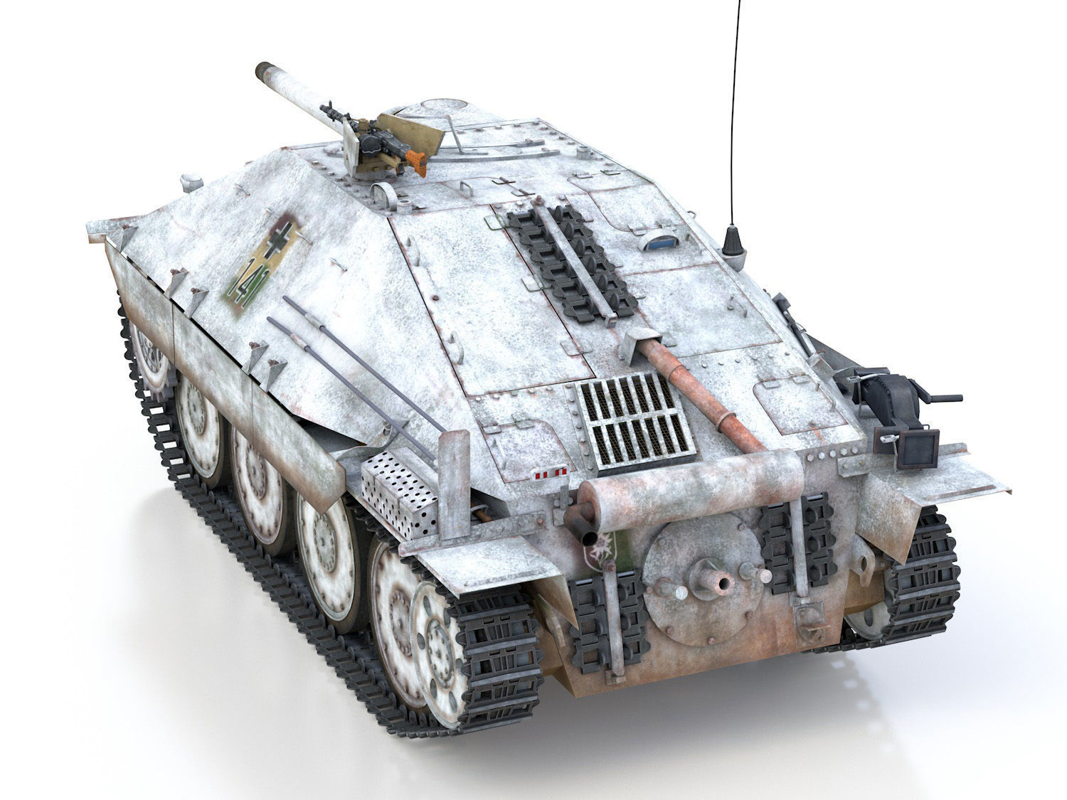 Jagdpanzer 38t Hetzer - 3 Gebirgsdivision 3D model_5