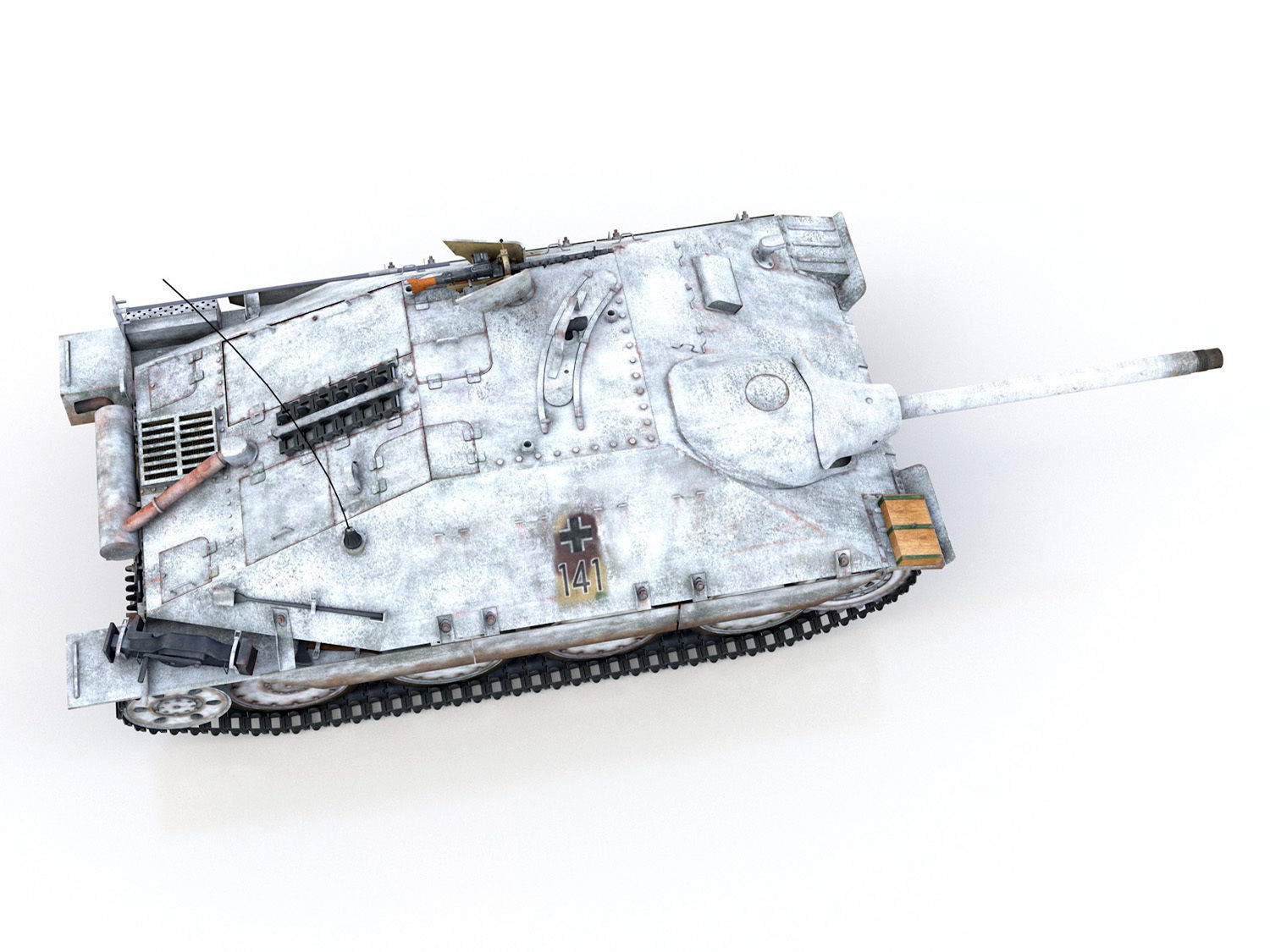 Jagdpanzer 38t Hetzer - 3 Gebirgsdivision 3D model_11