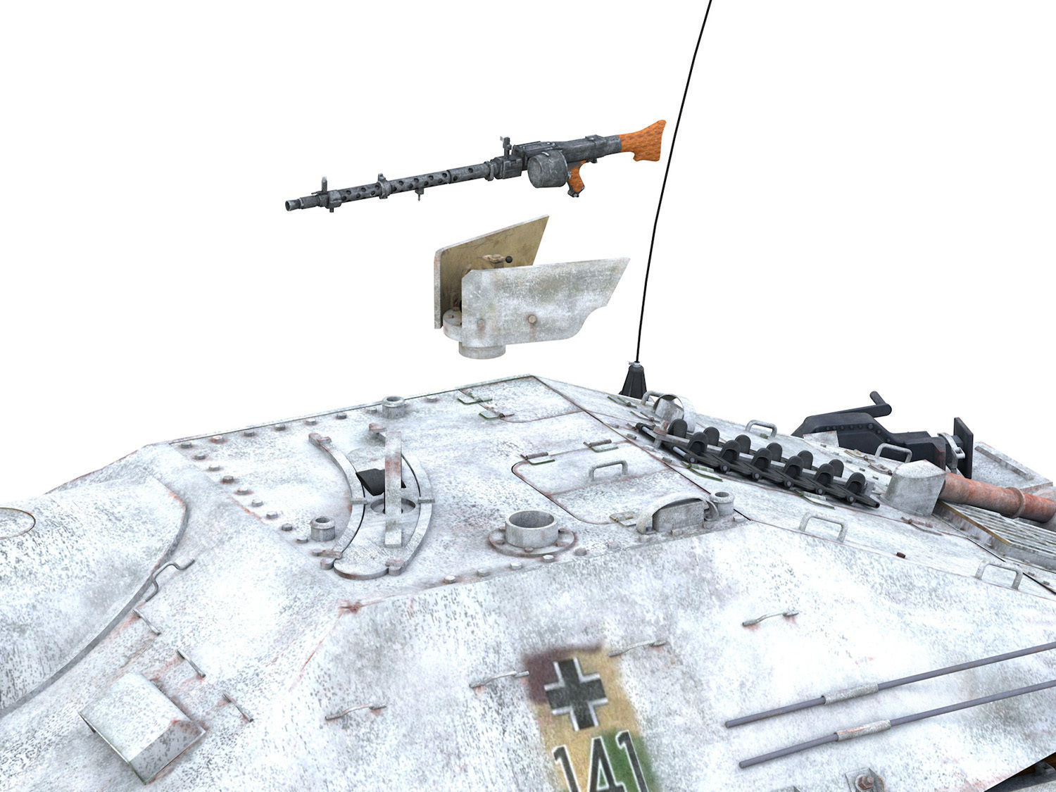 Jagdpanzer 38t Hetzer - 3 Gebirgsdivision 3D model_15