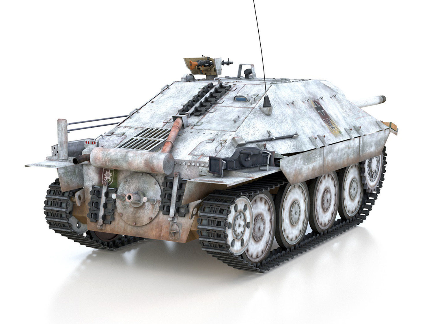 Jagdpanzer 38t Hetzer - 3 Gebirgsdivision 3D model_6