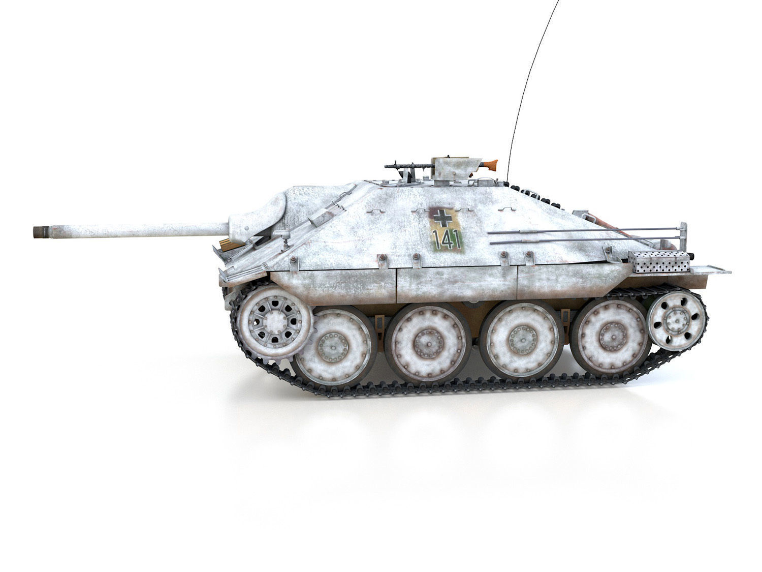 Jagdpanzer 38t Hetzer - 3 Gebirgsdivision 3D model_3