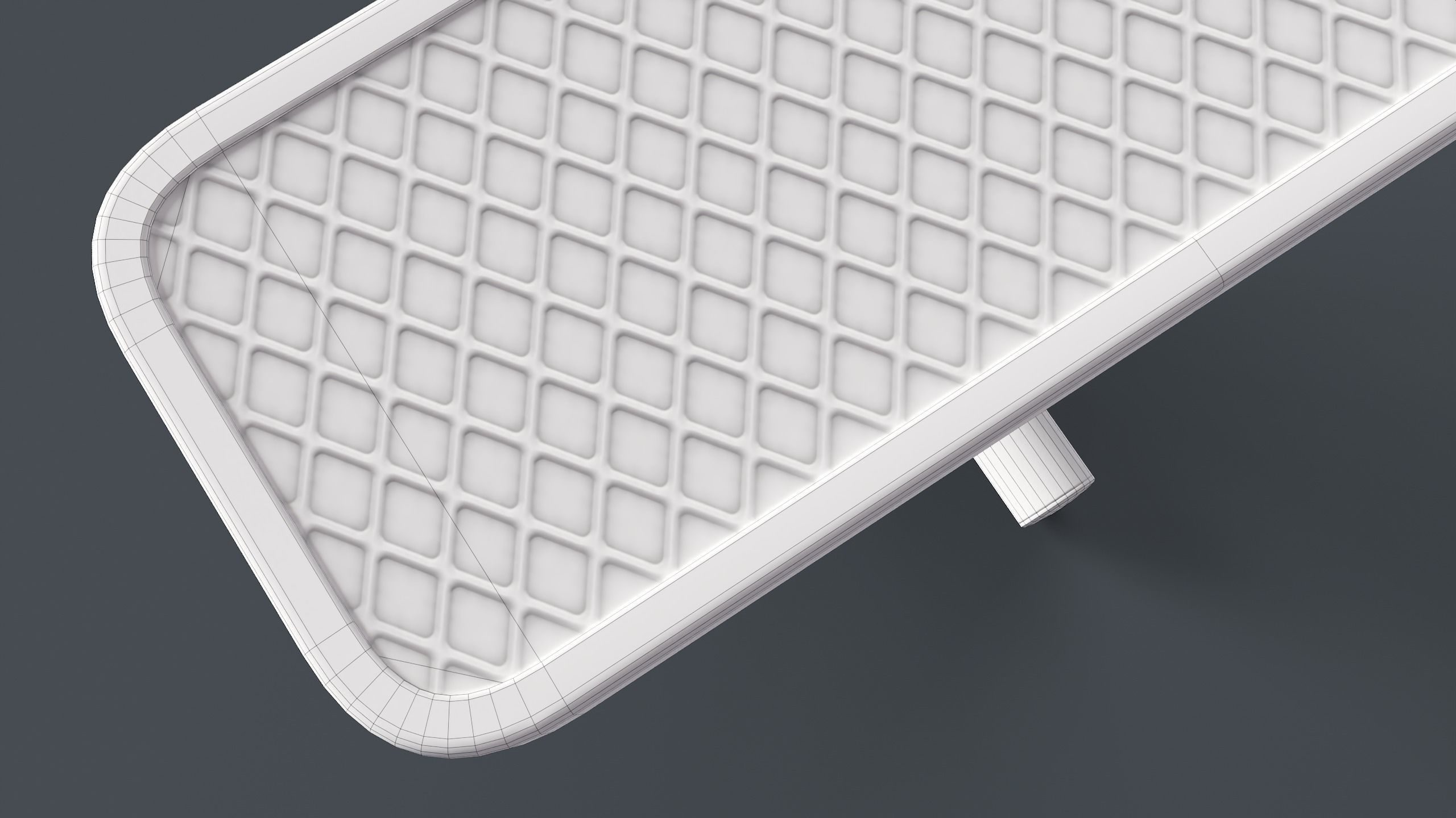 Metal Modern Bench 17 PBR Game Ready Low-poly 3D model_23