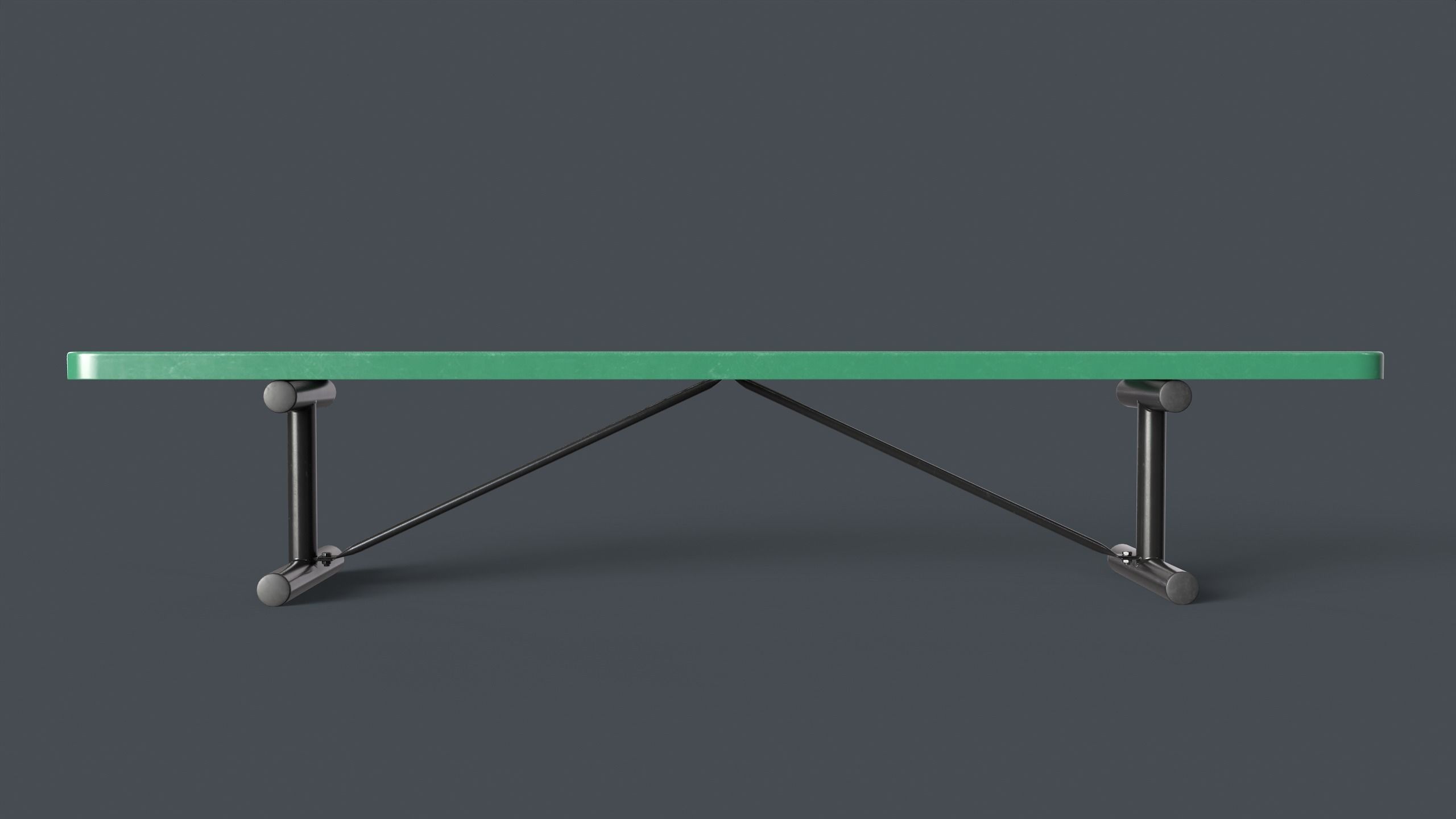 Metal Modern Bench 17 PBR Game Ready Low-poly 3D model_5