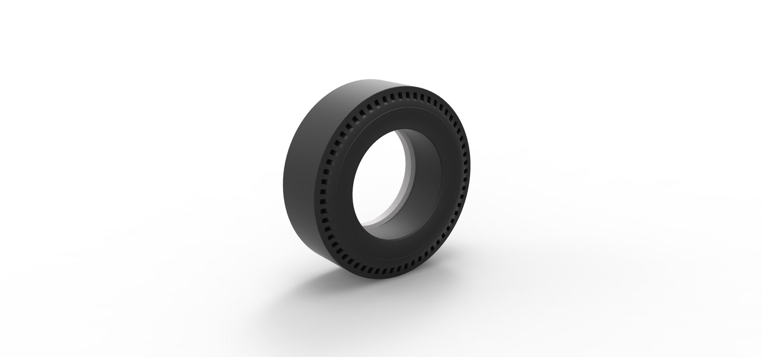 Whitewall rear tire of vintage dragster Version 1 Scale 1 to 25 3D print model_7