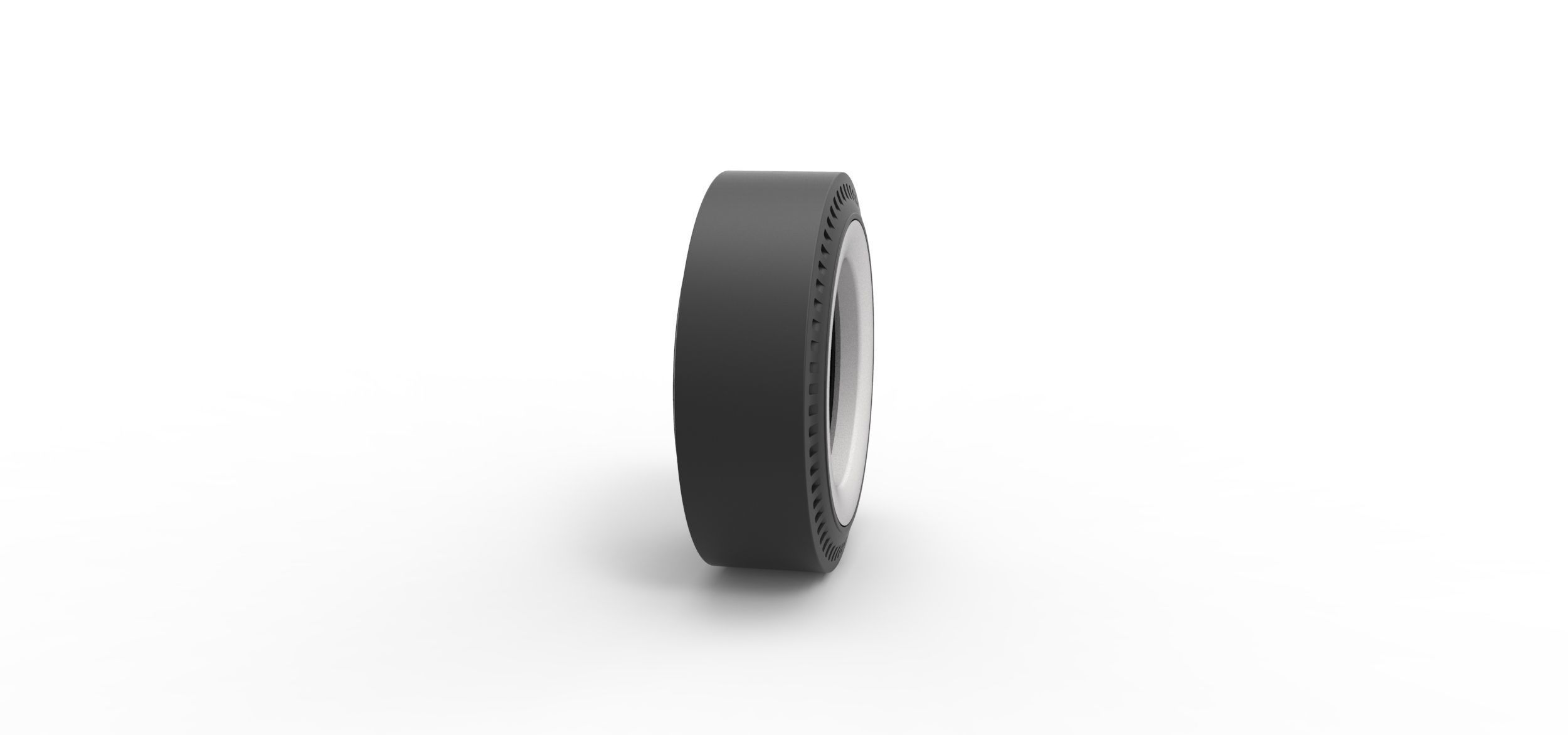 Whitewall rear tire of vintage dragster Version 1 Scale 1 to 25 3D print model_2
