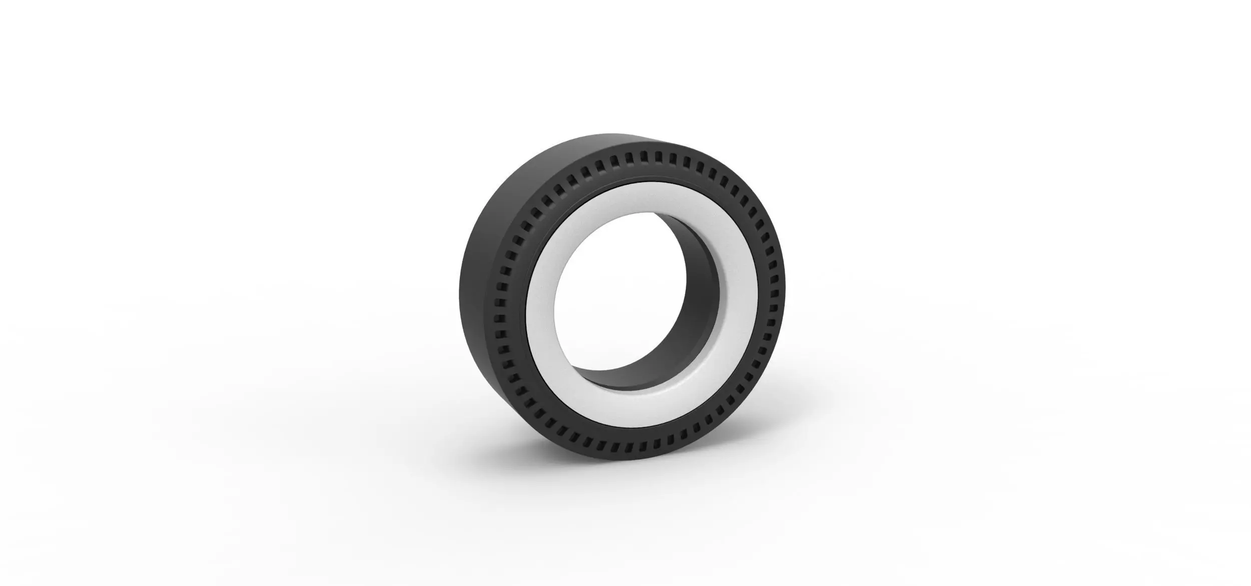 Whitewall rear tire of vintage dragster Version 1 Scale 1 to 25 3D print model_0