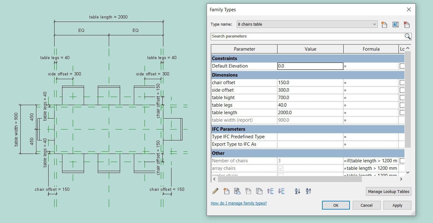 revit  wooden tables   3D model_8
