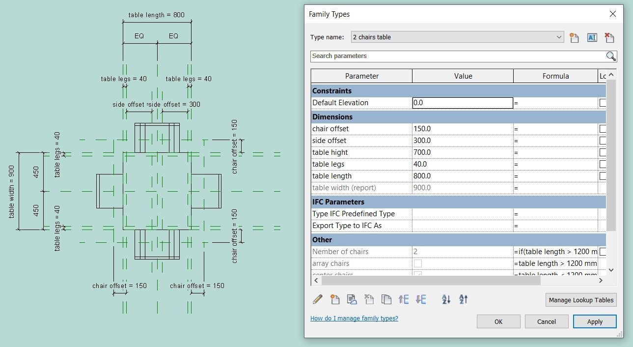 revit  wooden tables   3D model_9