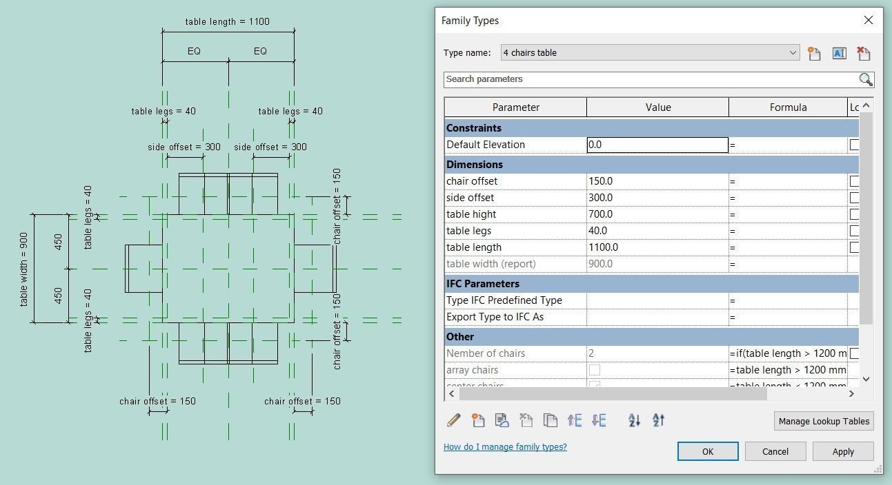 revit  wooden tables   3D model_10