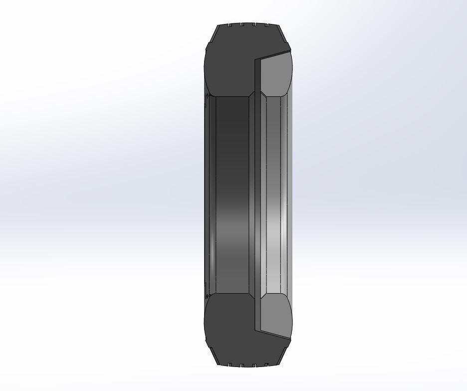 Whitewall tire Scale 1 to 25 3D print model_9
