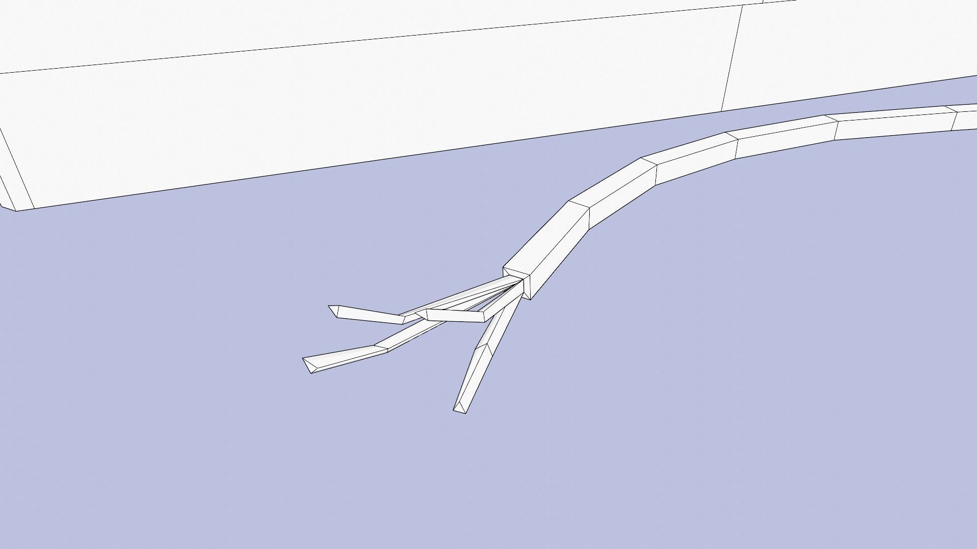 Old Office Phone Low-poly 3D model_12