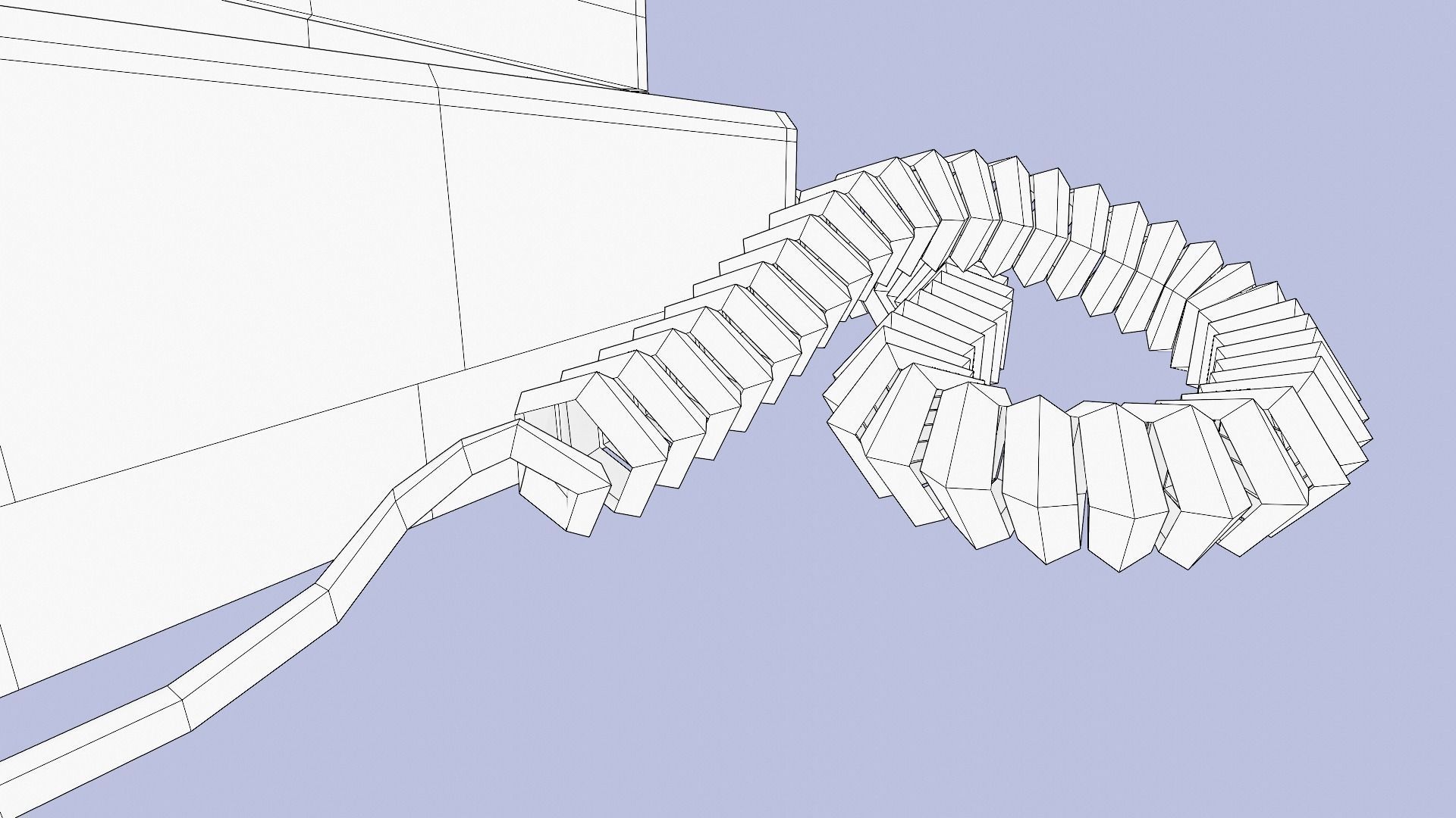 Old Office Phone Low-poly 3D model_11