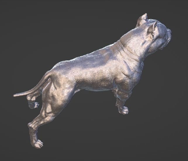 American pit bull terrier model 3D print model_3