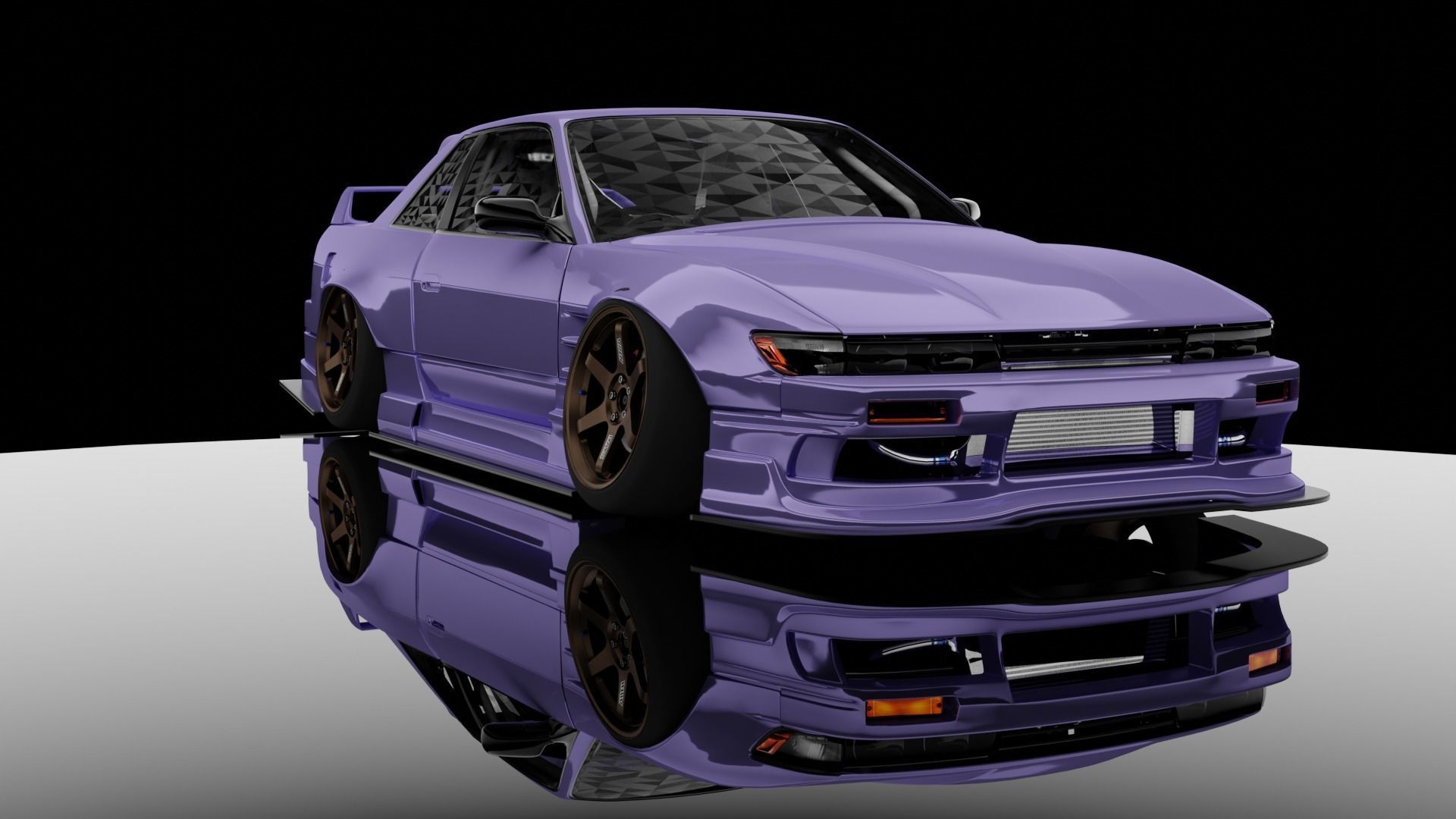 JDM nissan s13 3D model_3