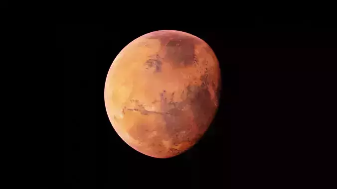 Planet Mars 8k Textures with atmosphere 3D model
