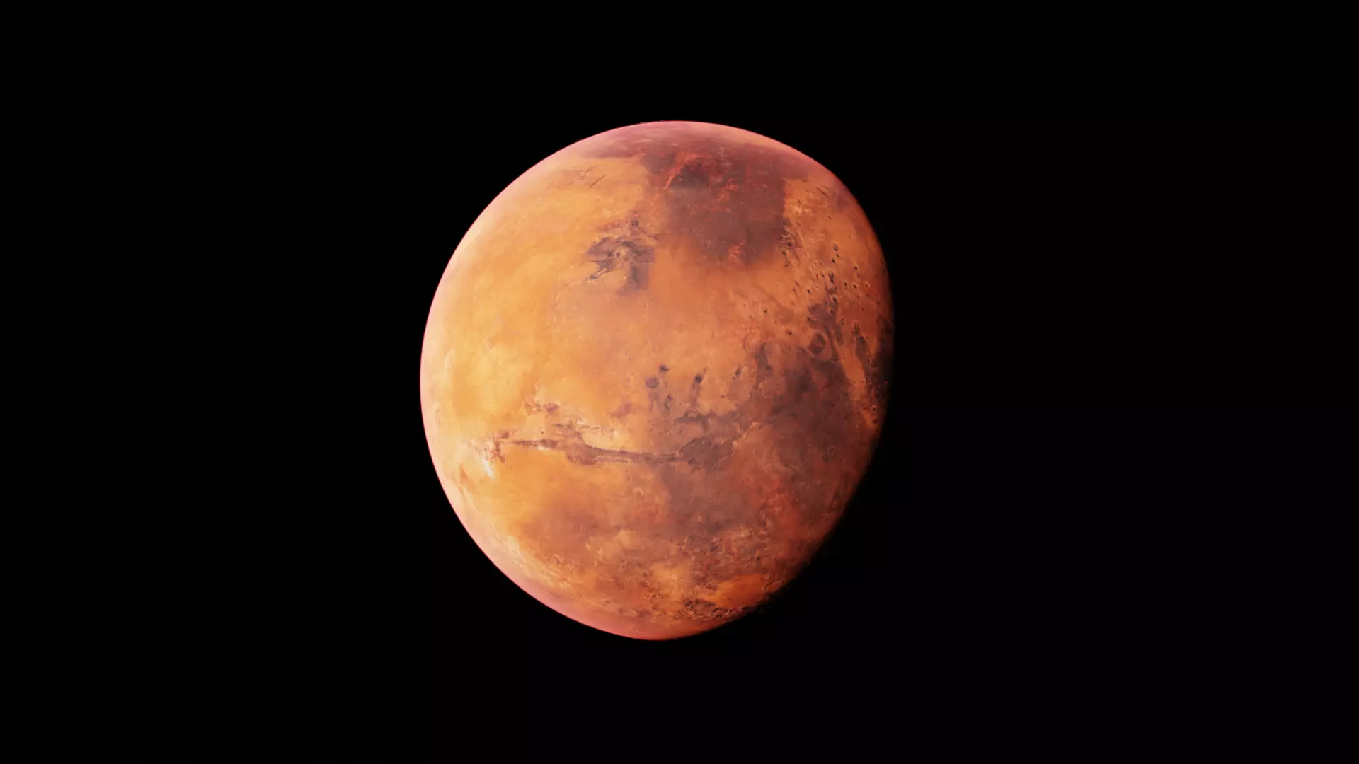 Planet Mars 8k Textures with atmosphere 3D model_0